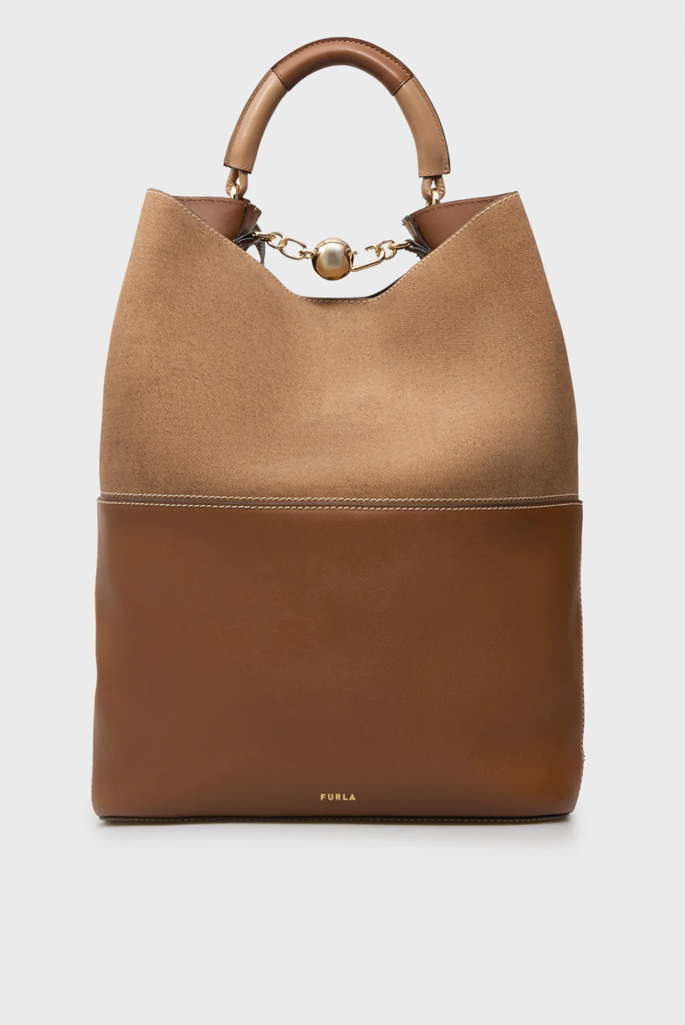 Женская коричневая кожаная сумка 1