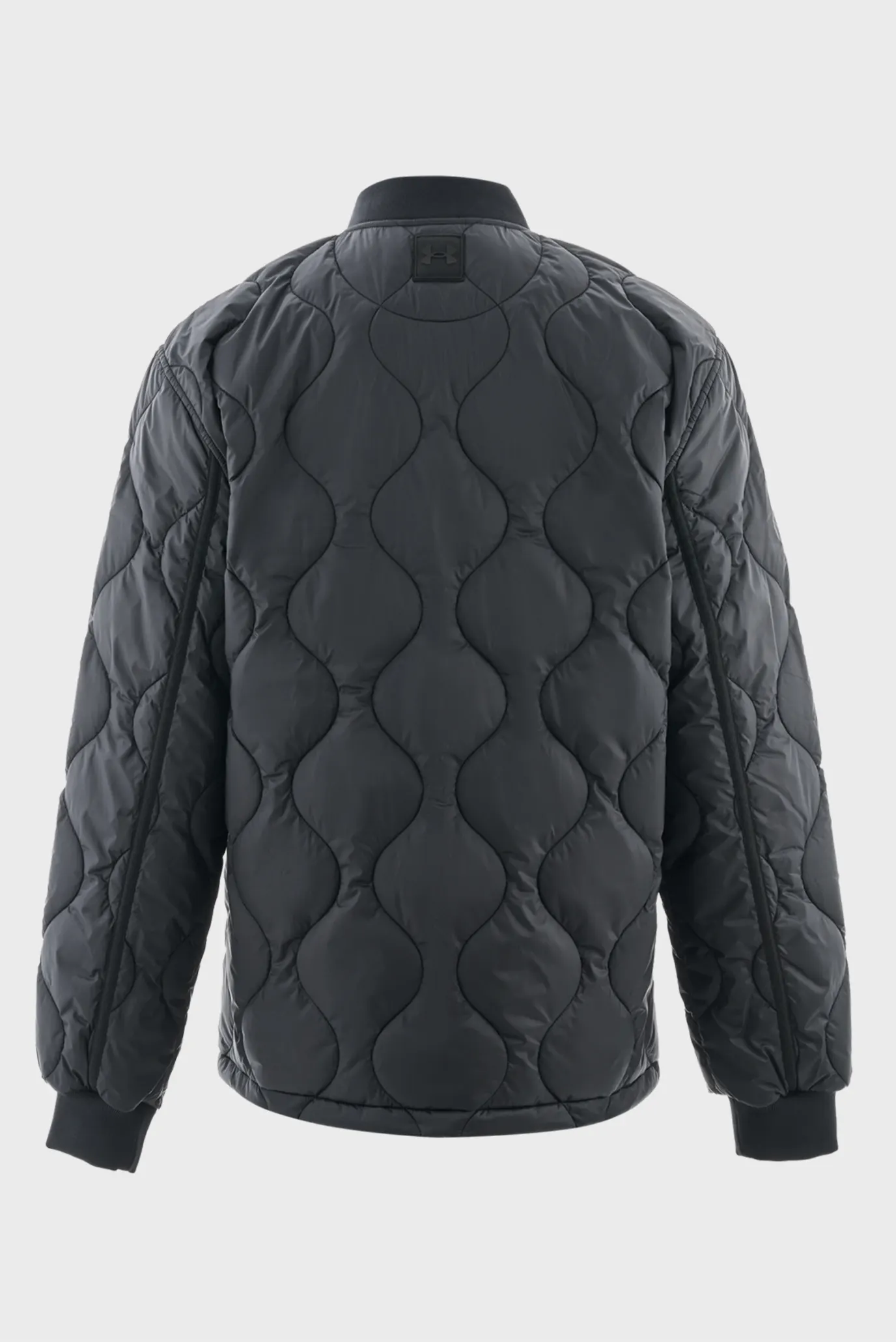 Чоловічий чорний бомбер UA Heritage Jkt 8