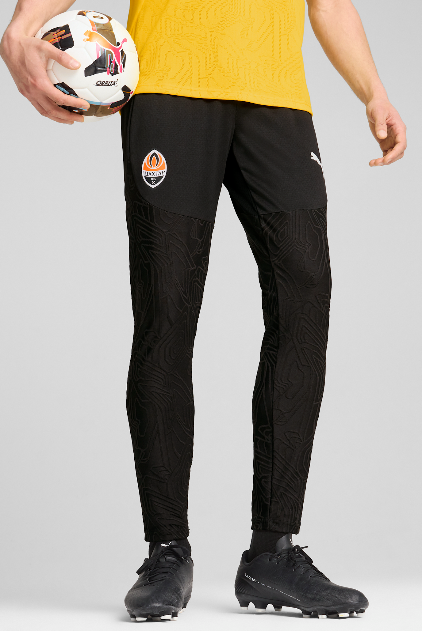 Мужские черные спортивные брюки FC Shakhtar Donetsk Training Pants Men 1