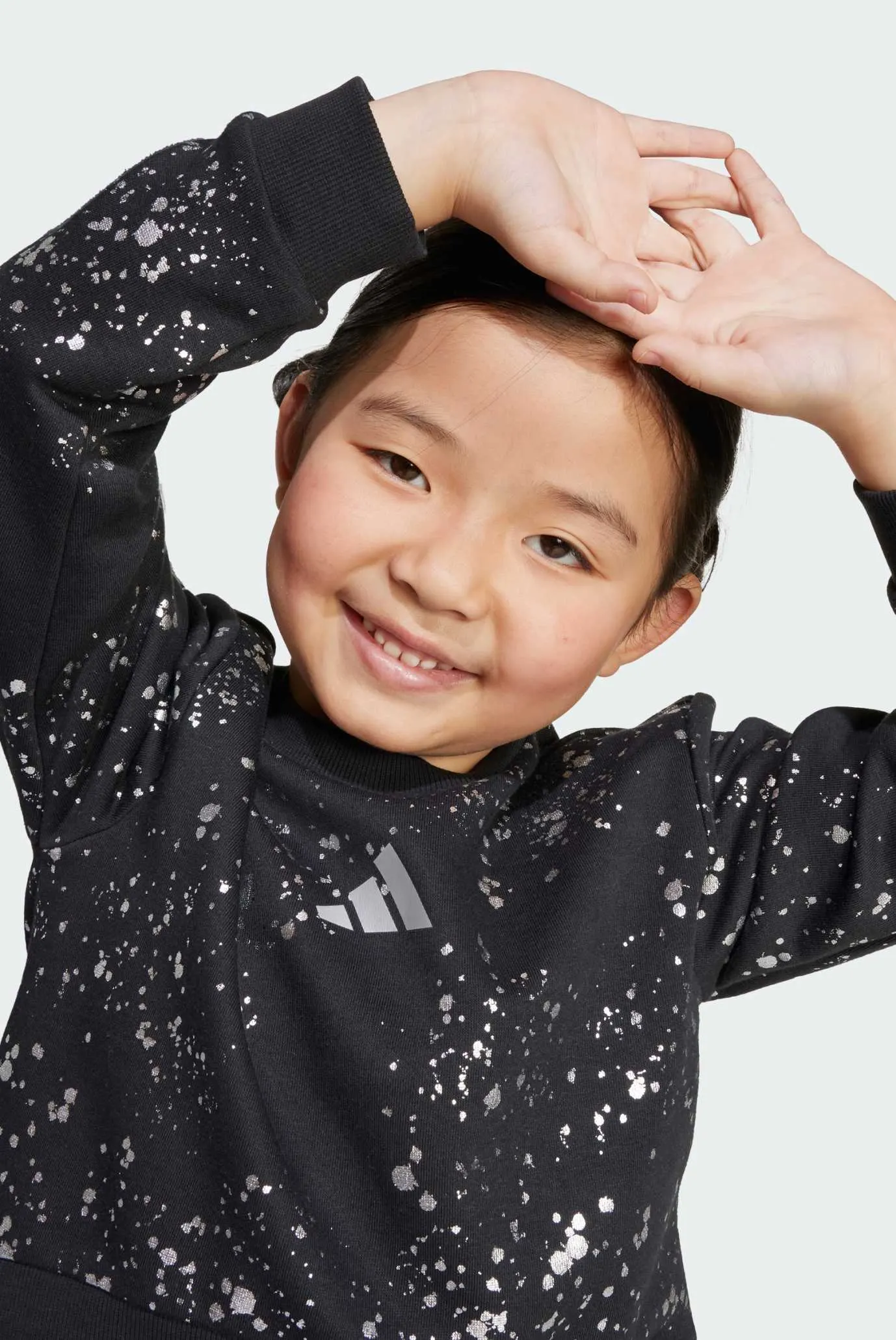 Детский черный комплект одежды (свитшот, тайтсы) Little Girls Everyday Glam Kids 5