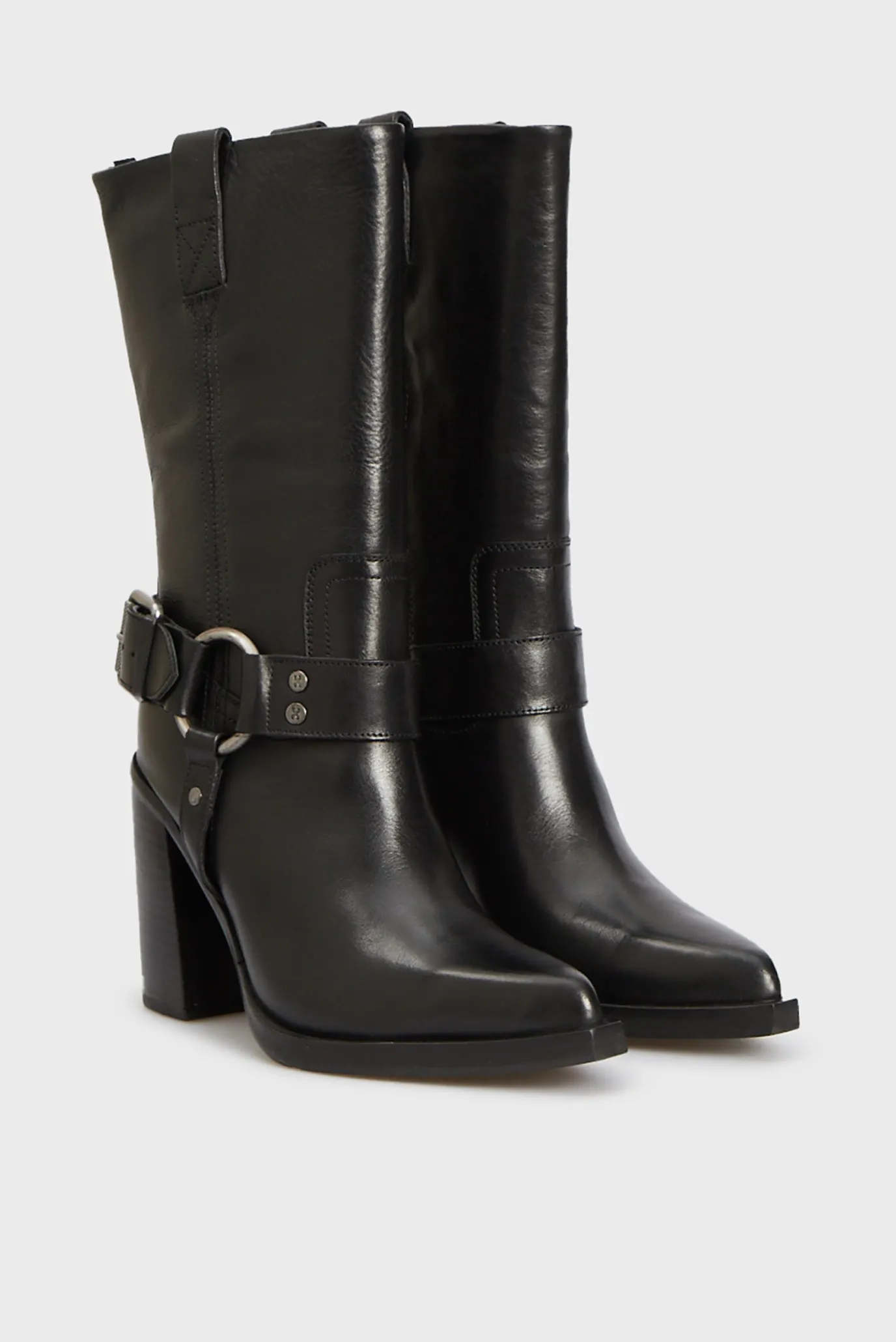 Женские черные кожаные ботильоны Mya-Mae 3