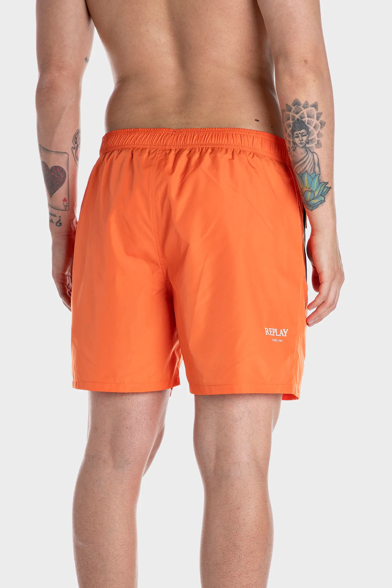 Чоловічі помаранчеві плавальні шорти 2