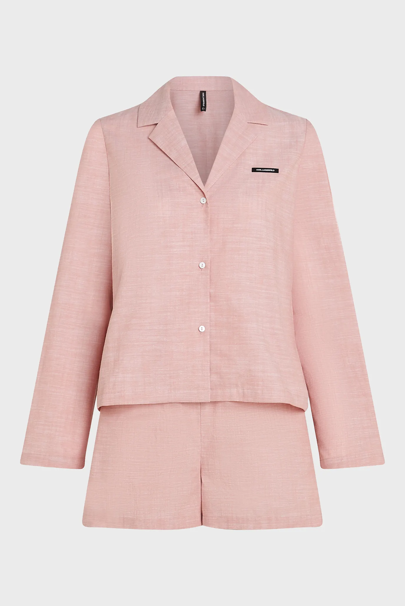 Женская розовая пижама (рубашка, шорты) ESSENTIAL 5