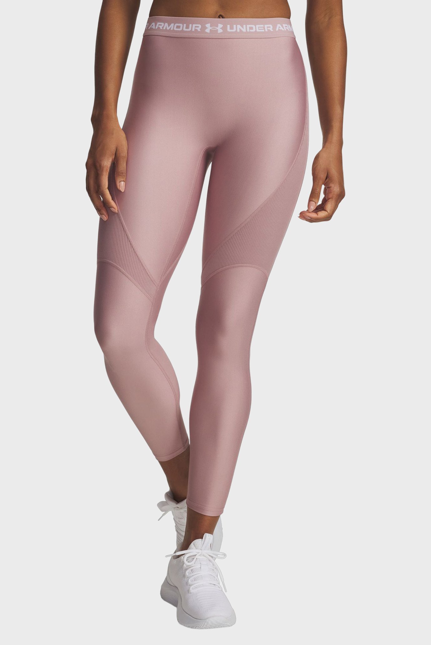 Женские пудровые тайтсы UA HG Rib Legging Розовый M Under Armour 6003983-673 Женские пудровые тайтсы UA HG Rib Legging Розовый M Under Armour 6003983-673