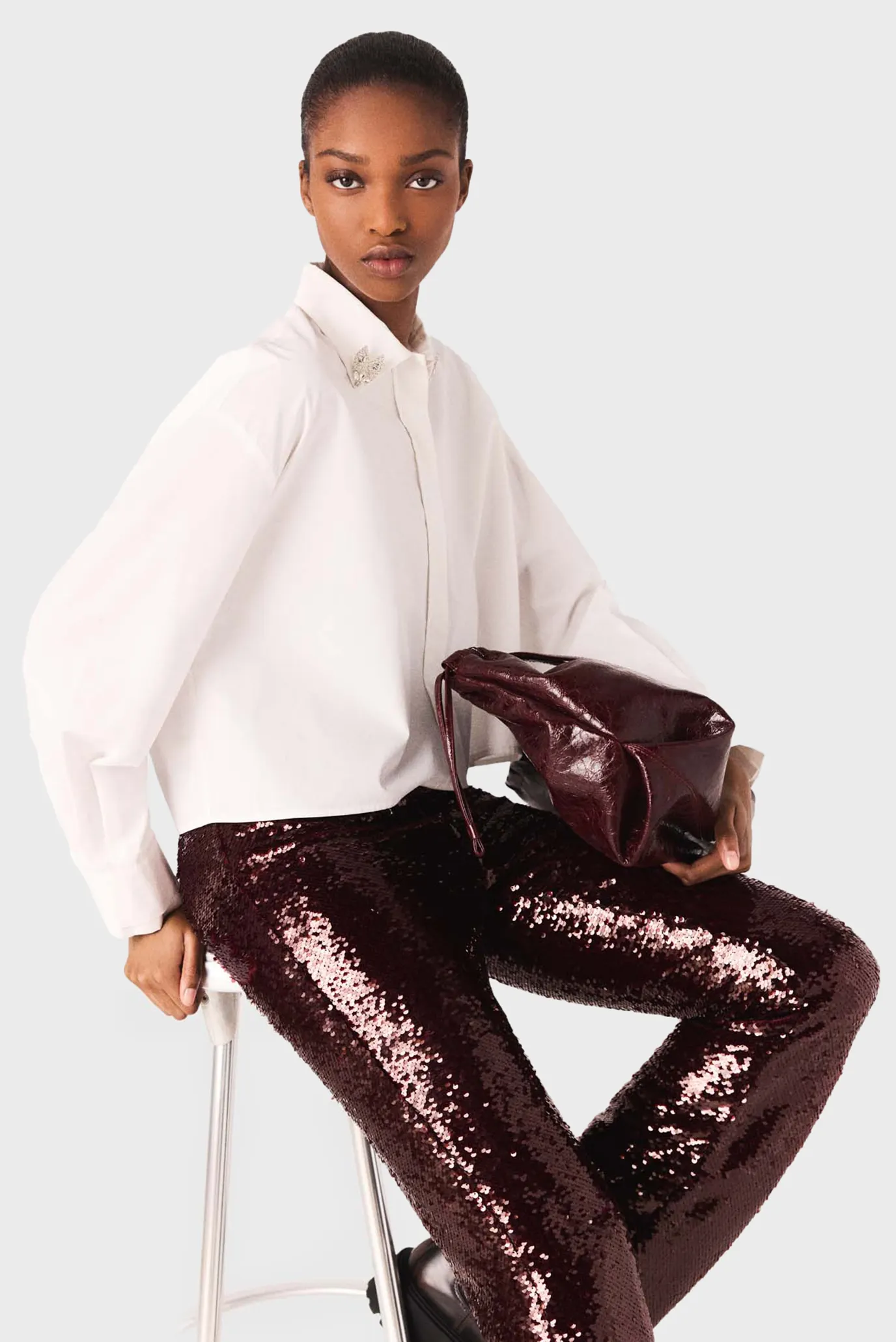 Жіноча біла сорочка 5