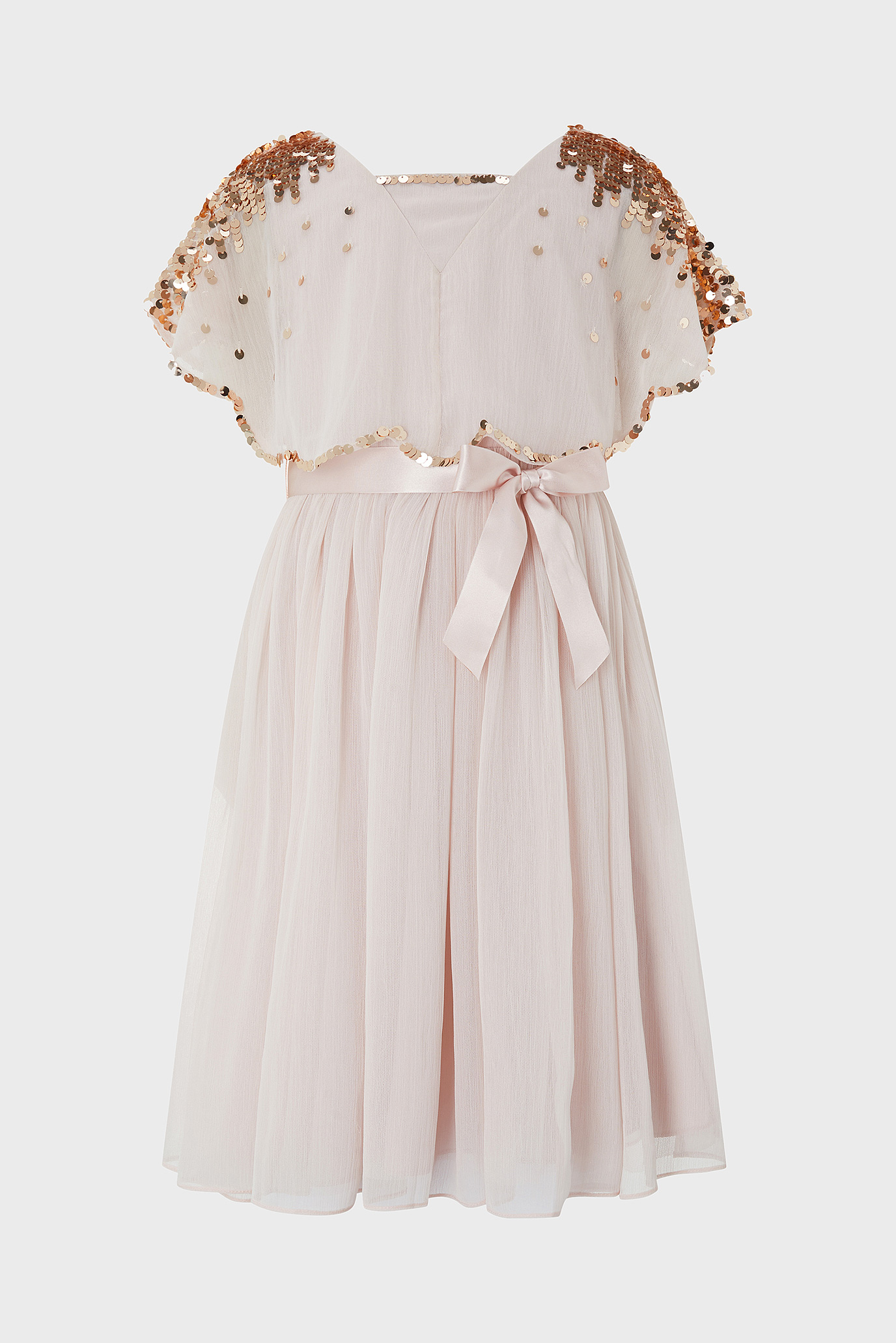 Детское розовое платье Eliza Sequin 1