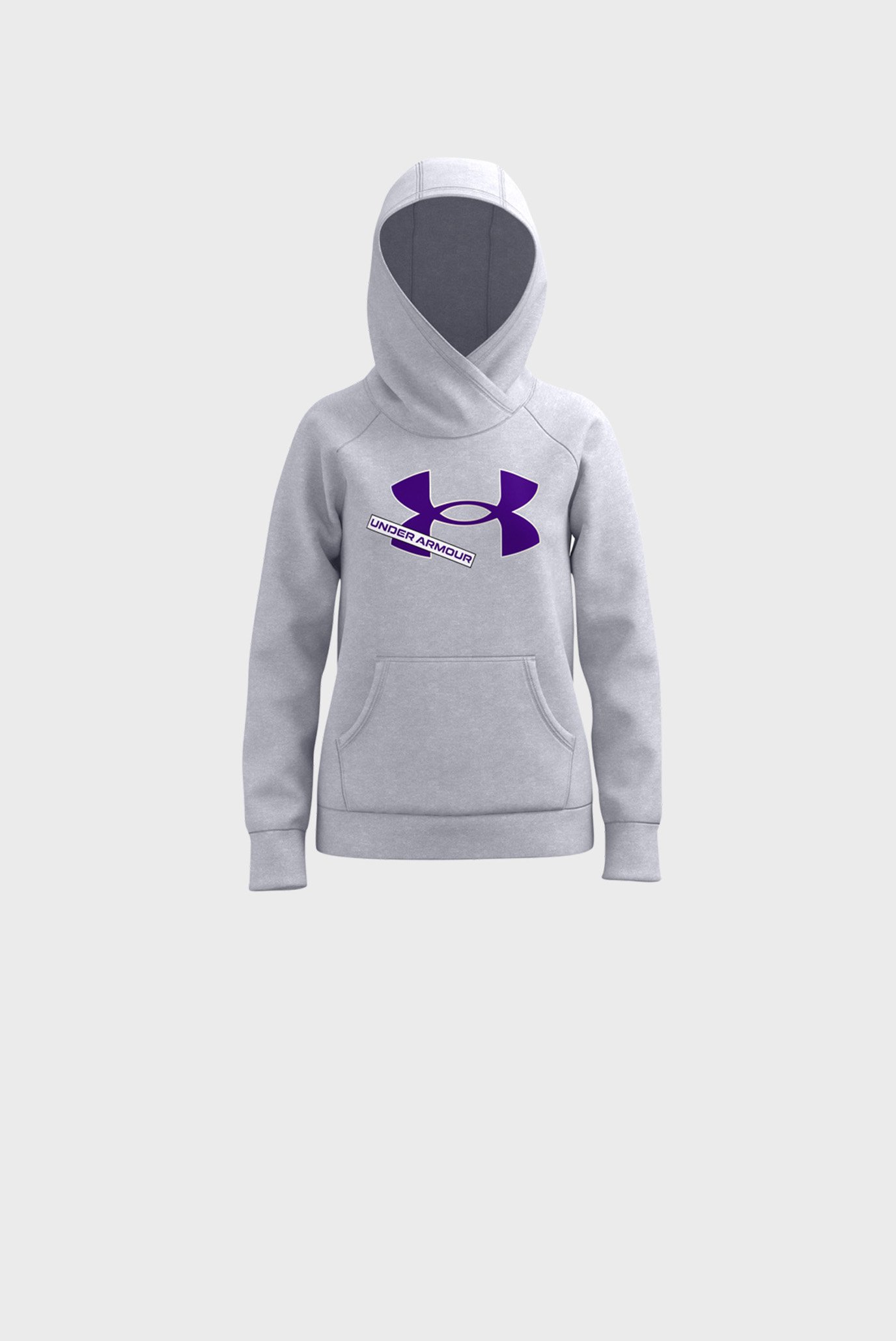 Детское серое худи Rival Fleece Logo Hoodie 1