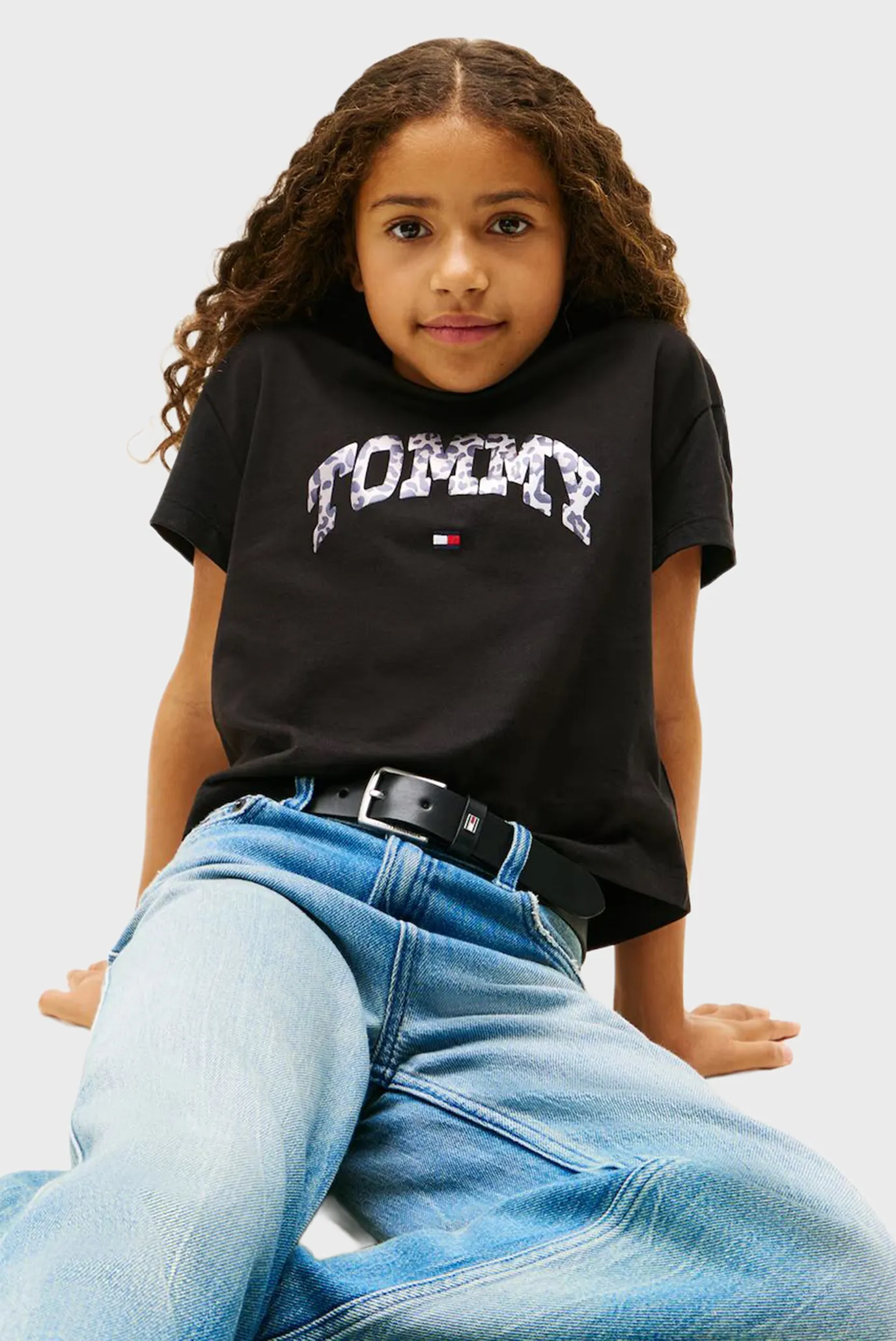 Дитяча чорна футболка VARSITY 4