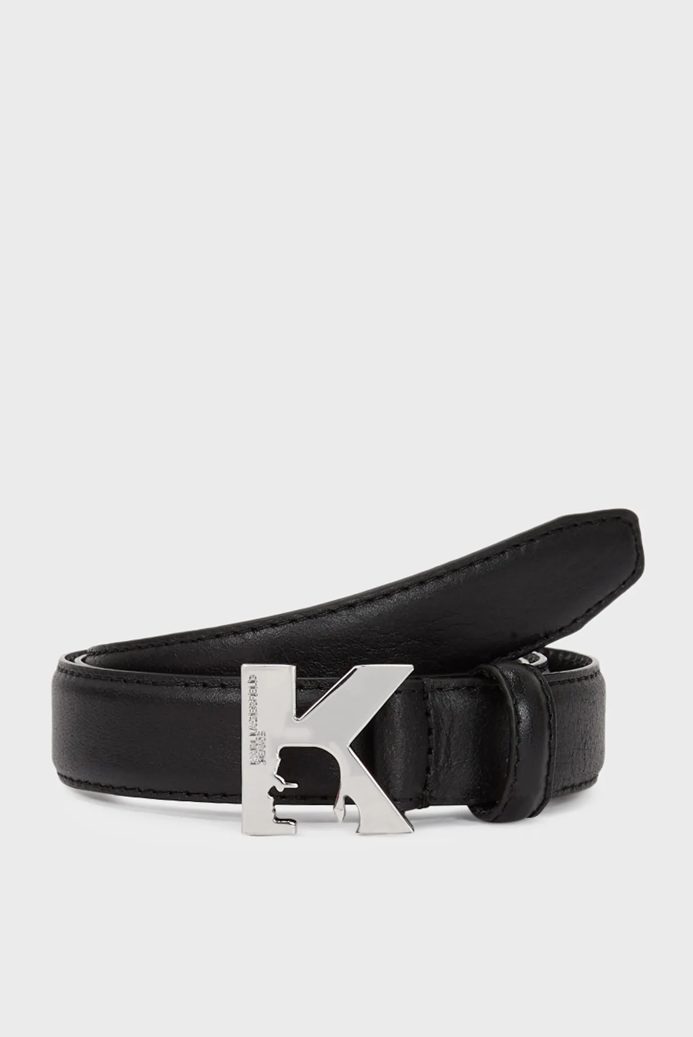 Жіночий чорний шкіряний ремінь logo 1