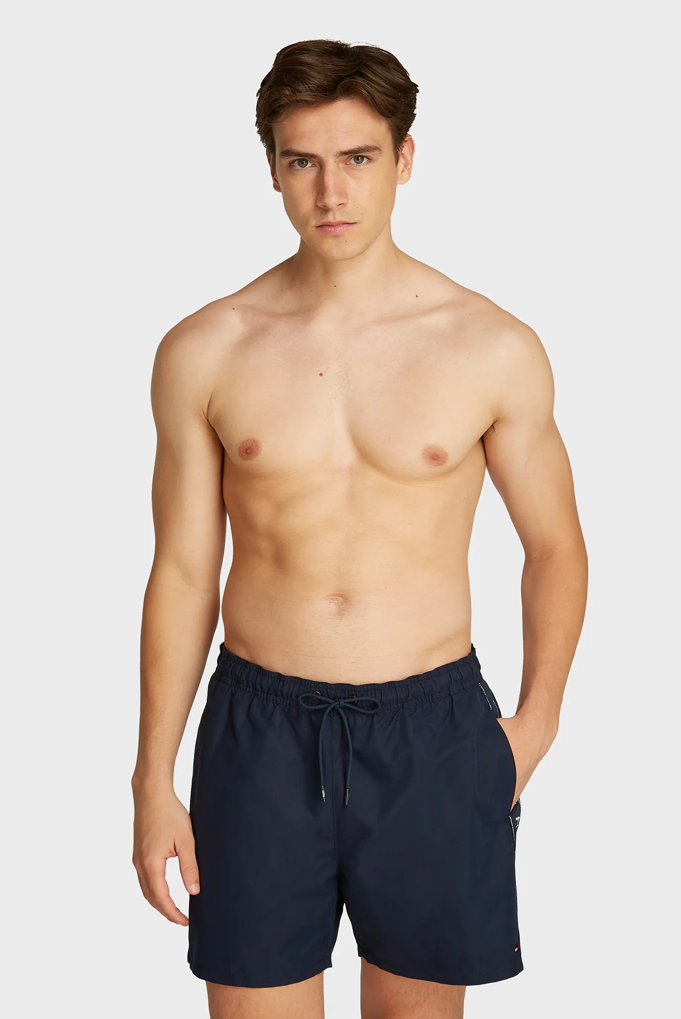 Мужские темно-синие плавательные шорты 4