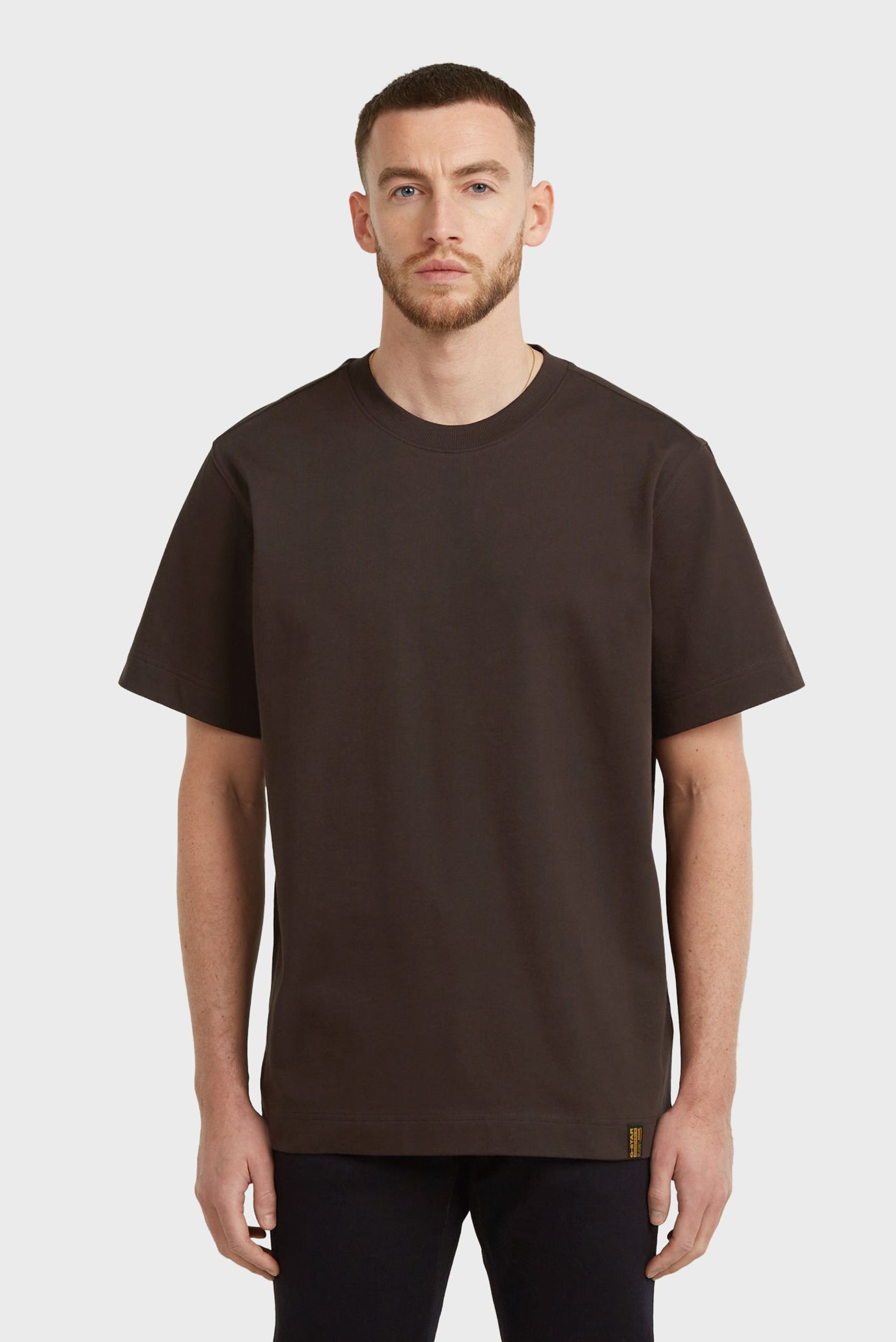 Мужская темно-коричневая футболка Essential Коричневый XXL G-Star RAW D27769,D709 Мужская темно-коричневая футболка Essential Коричневый XXL G-Star RAW D27769,D709