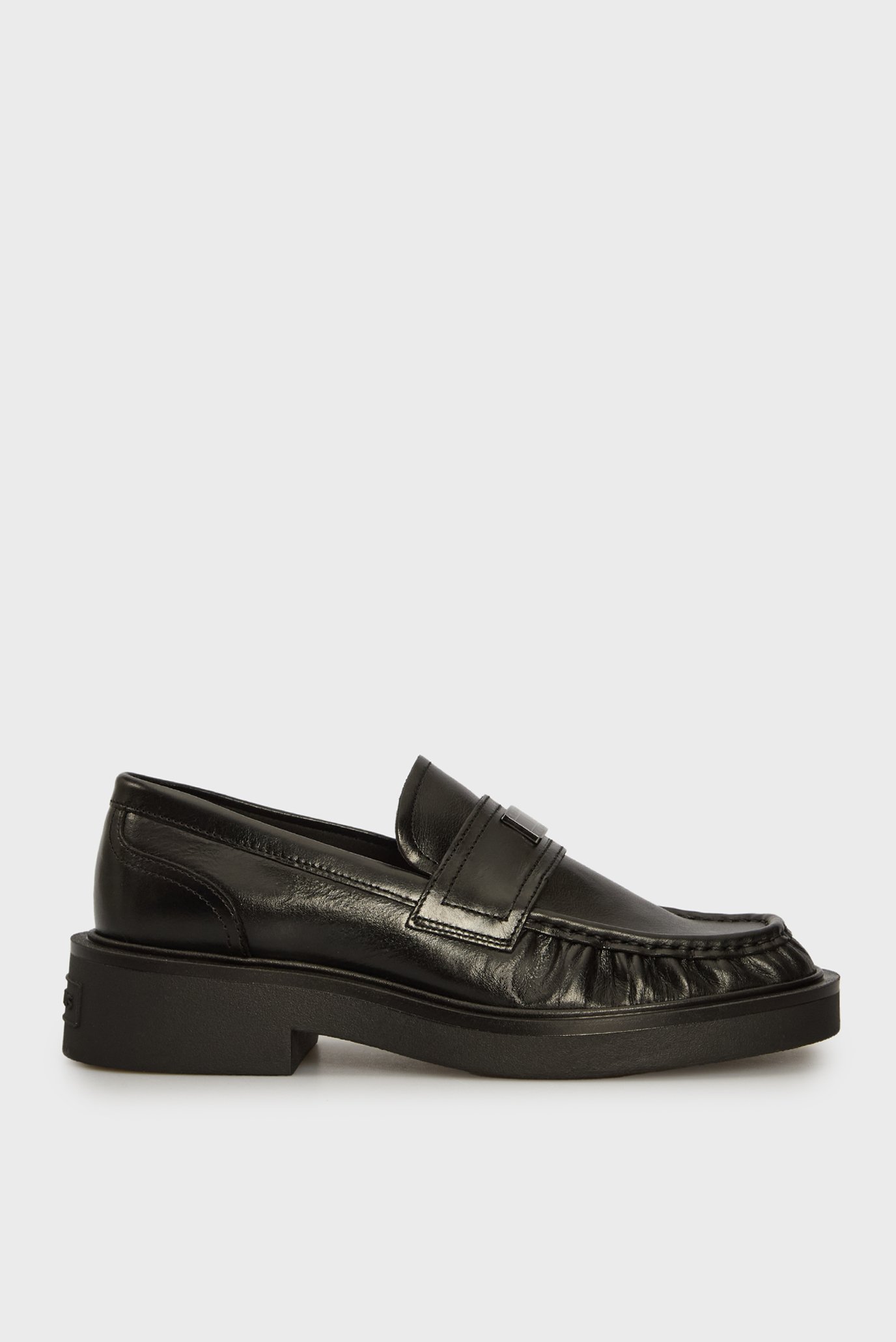 Женские черные кожаные лоферы TJW ORIGIN LOAFER 1