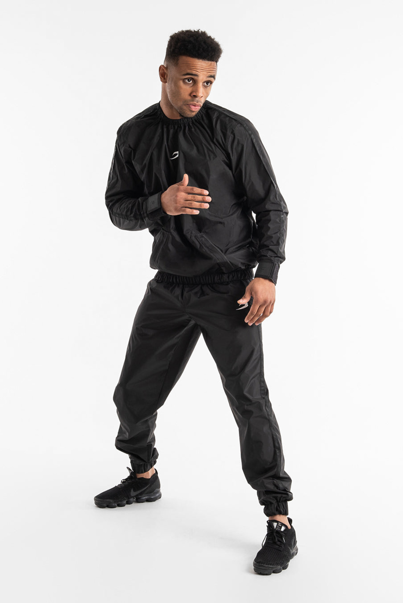 Чоловічий чорний спортивний костюм (світшот, штани) Hagler 2.0 1