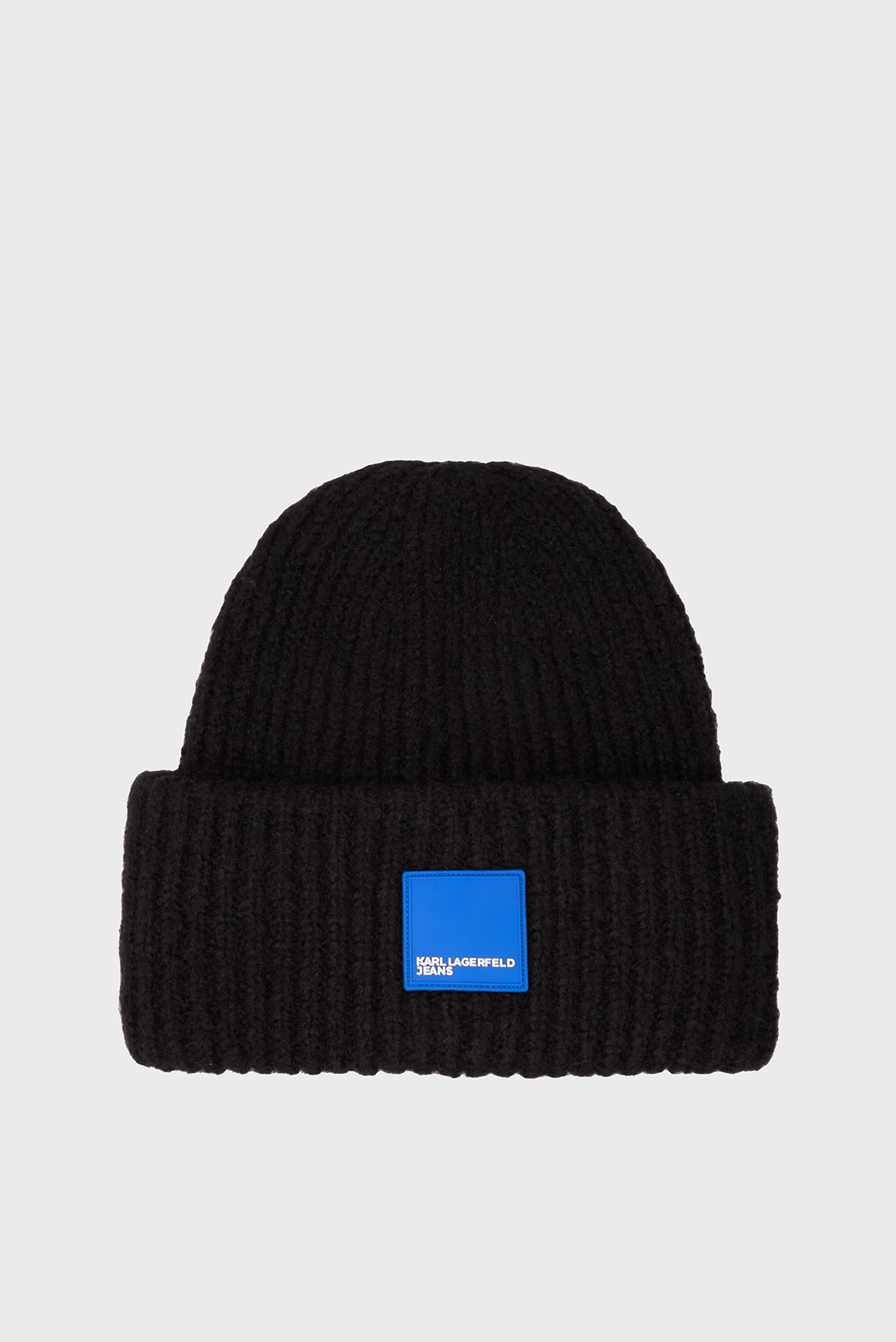 Мужская черная шапка box logo beanie 1