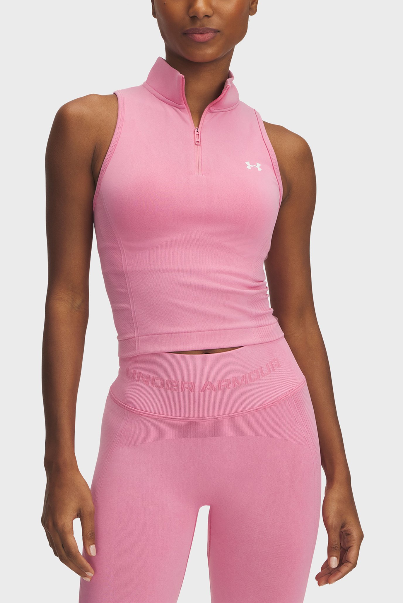 Женский розовый топ Vanish Seamless Washed SL Zp Розовый XS Under Armour 1388116-681 Женский розовый топ Vanish Seamless Washed SL Zp Розовый XS Under Armour 1388116-681