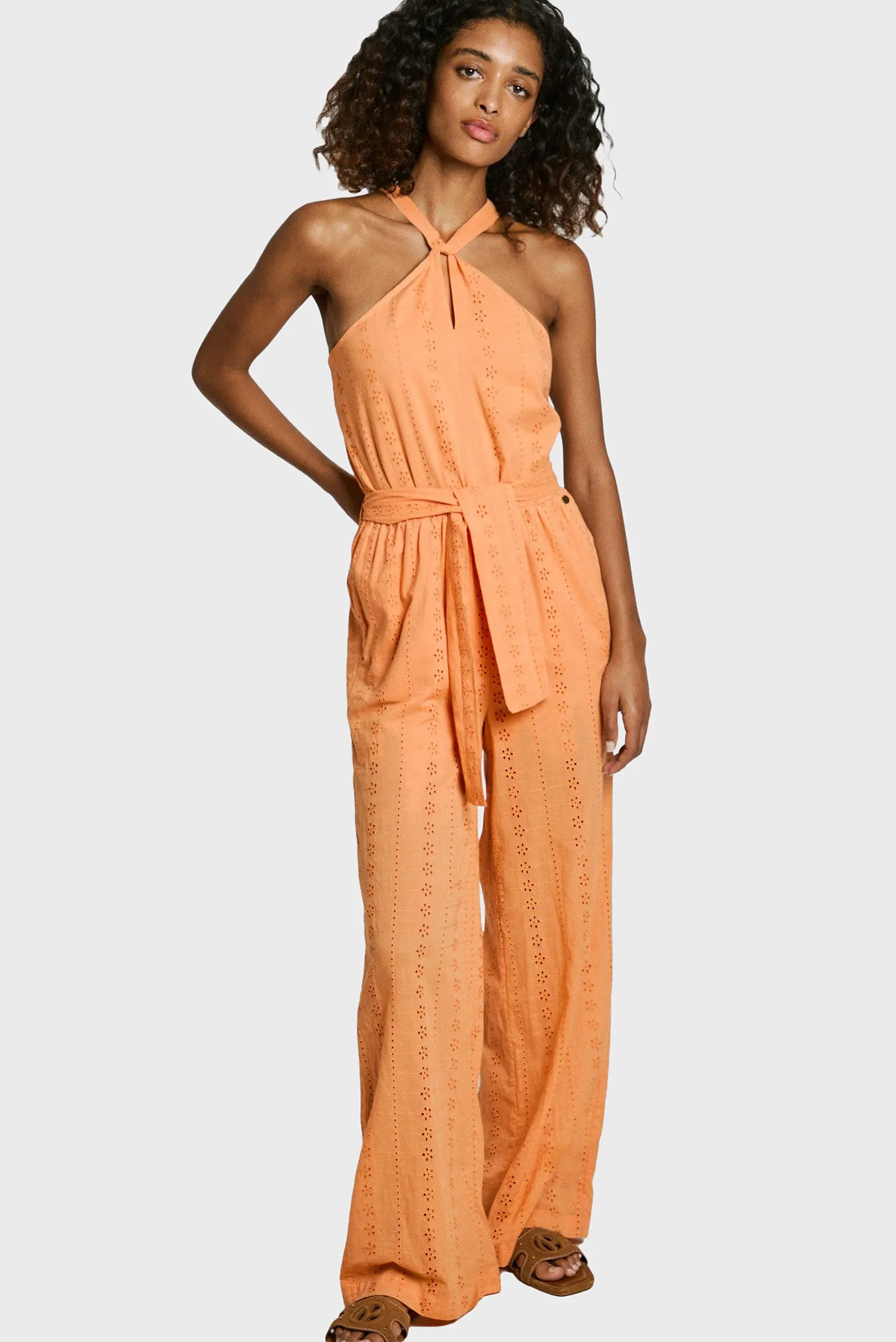 Жіночий помаранчевий комбінезон EDITH 4