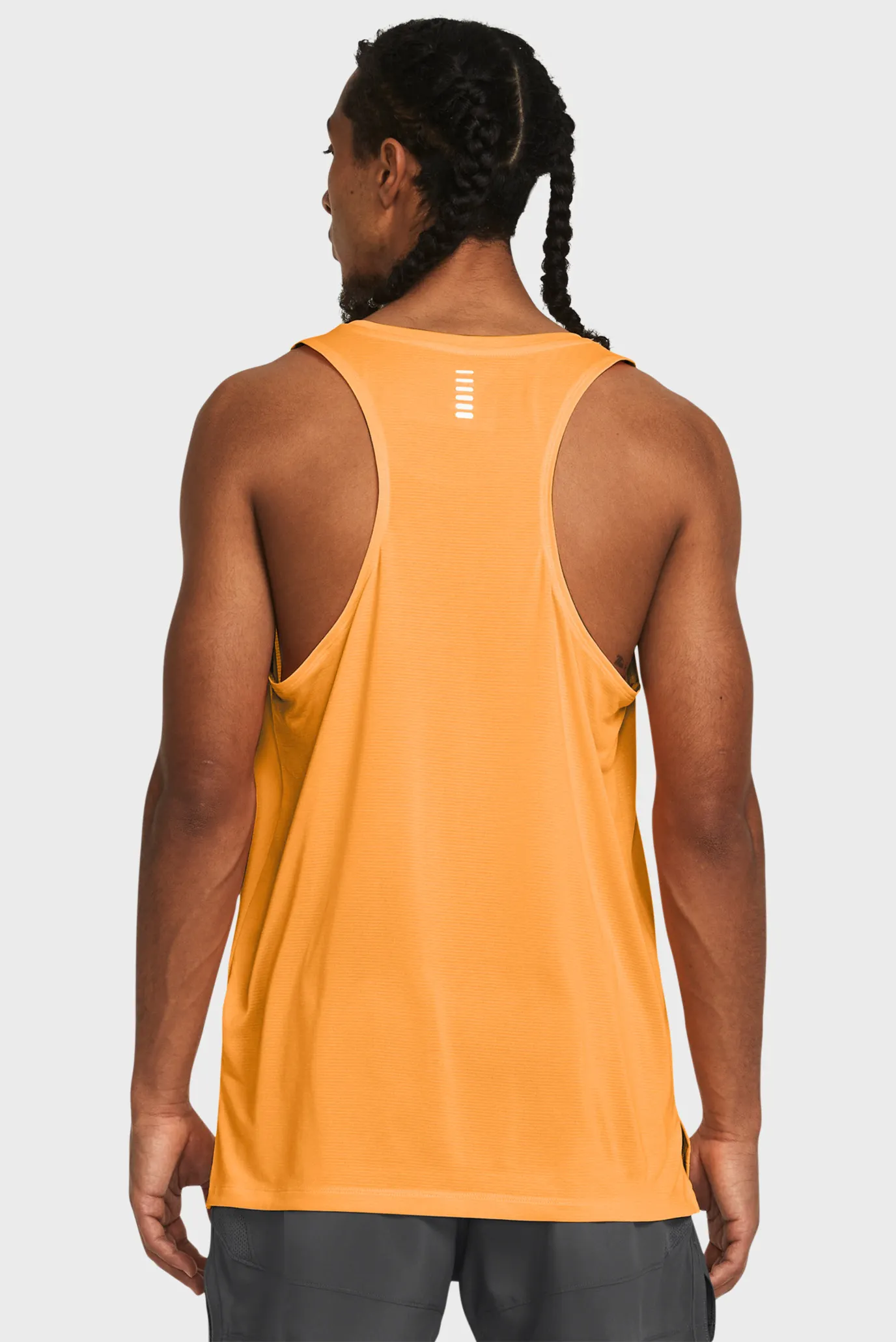 Чоловіча помаранчева майка UA LAUNCH SINGLET 3