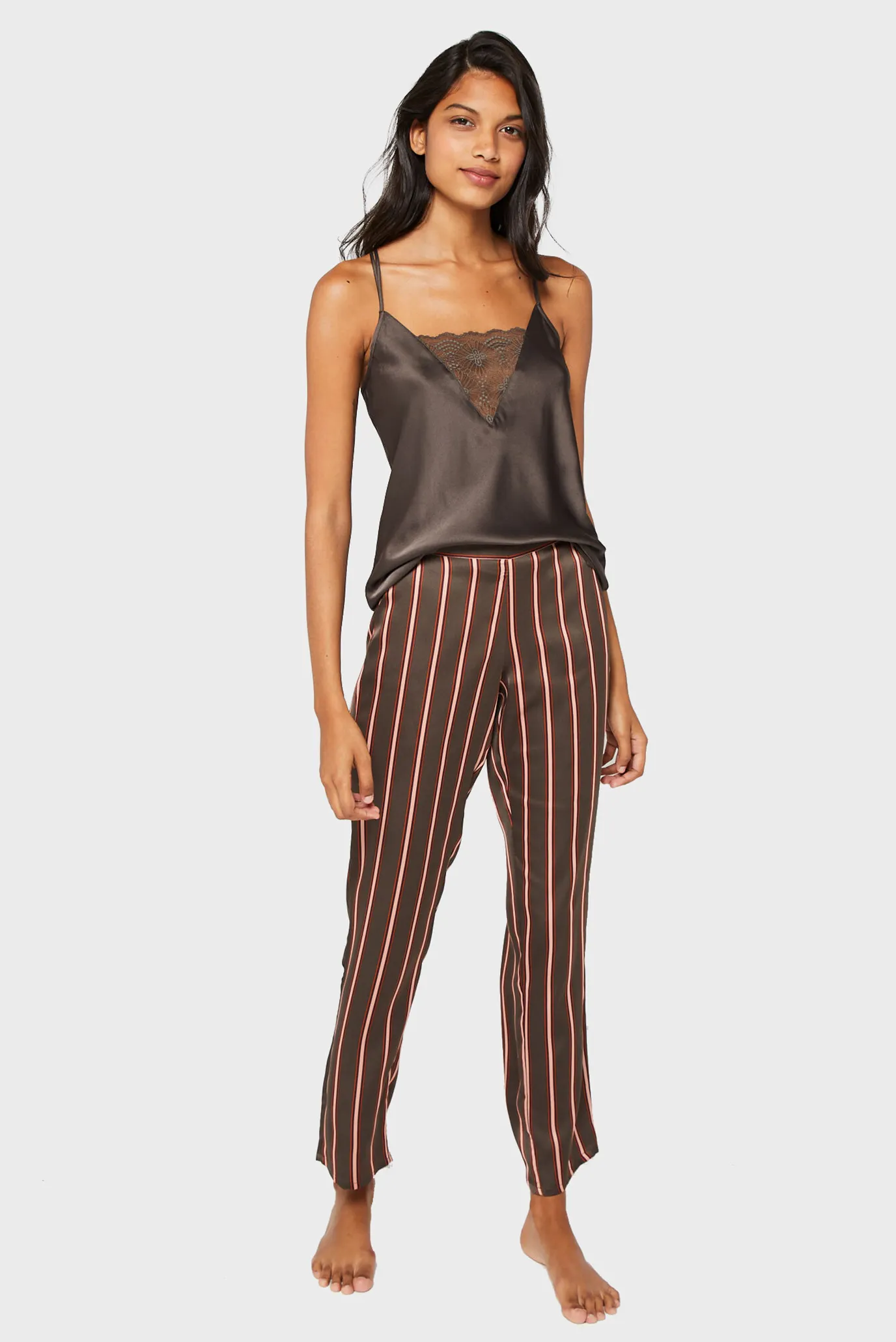 Жіночі коричневі брюки LYNDA 2