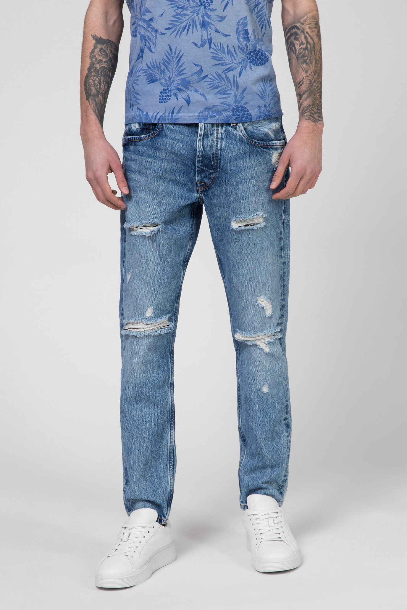 Чоловічі блакитні джинси CALLEN CROP 1