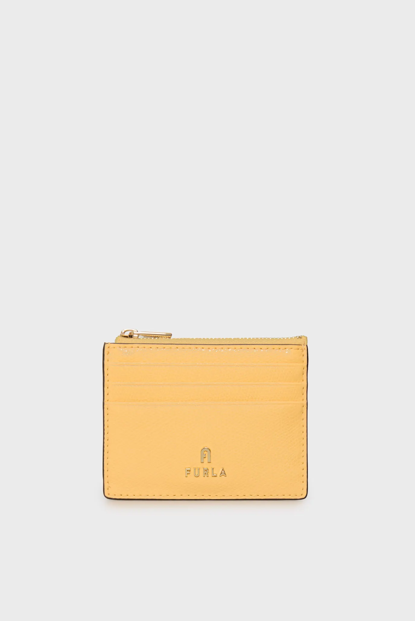 Женский желтый кожаный кардхолдер 1