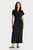 Женское черное платье RECYCLED CDC MIDI SHIRT DRESS