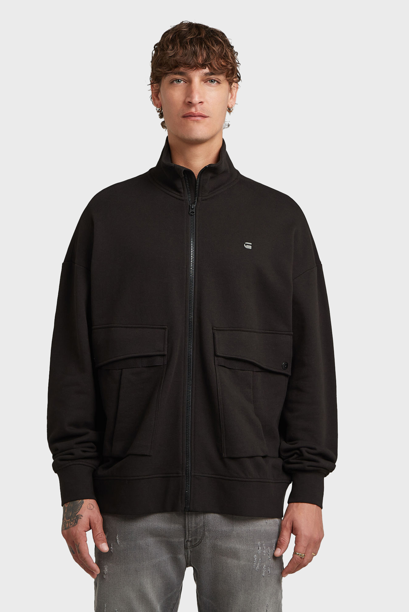 Мужская черная спортивная кофта Rovic Черный L G-Star RAW D27078,E209 Мужская черная спортивная кофта Rovic Черный L G-Star RAW D27078,E209