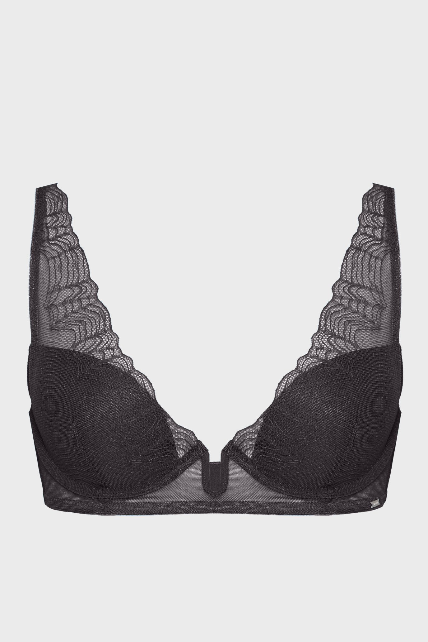 Женский черный бюстгальтер LIGHTLY LINED PLUNGE Черный 34A Calvin Klein LV00QF8357 Женский черный бюстгальтер LIGHTLY LINED PLUNGE Черный 34A Calvin Klein LV00QF8357