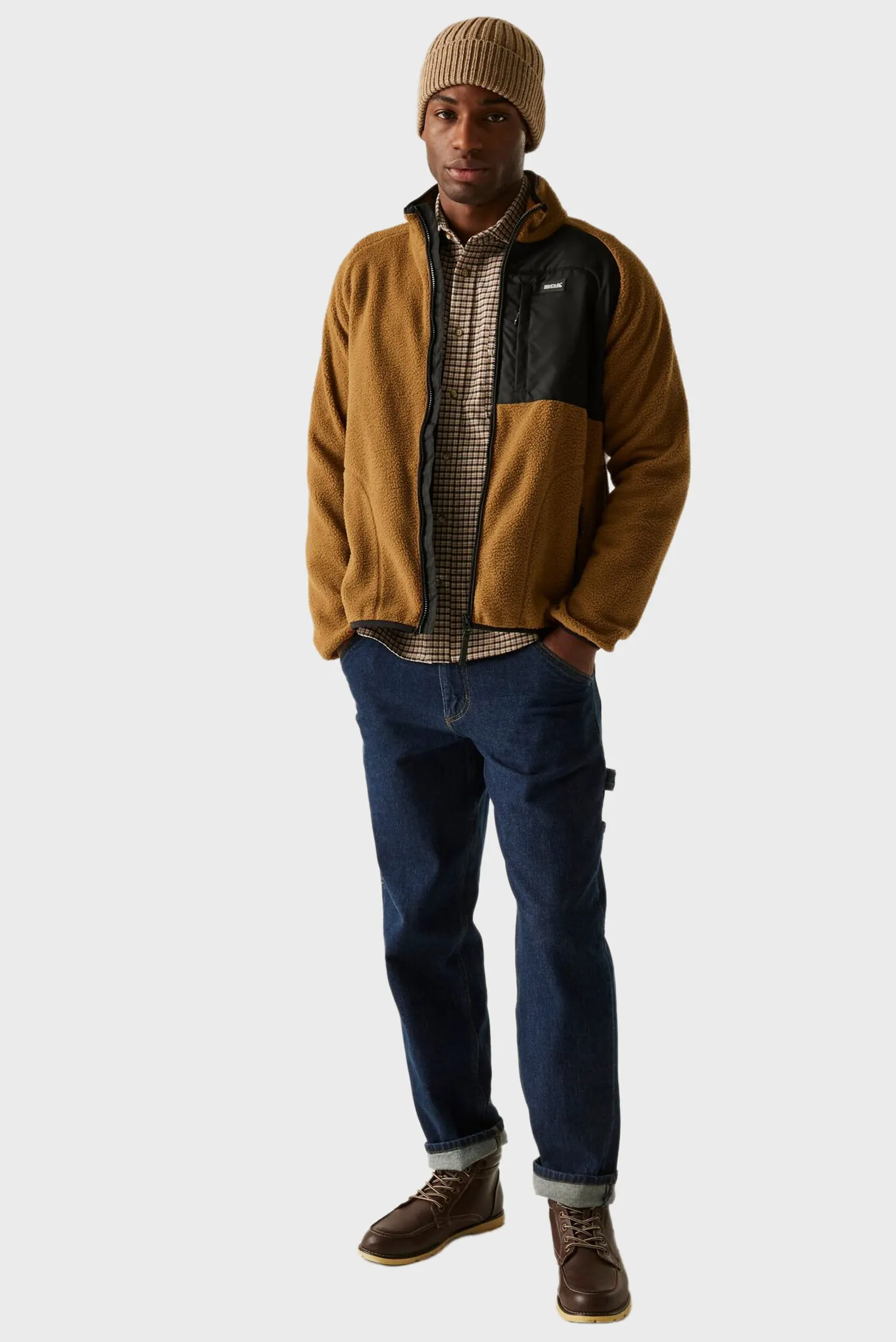 Мужская коричневая спортивная кофта 2