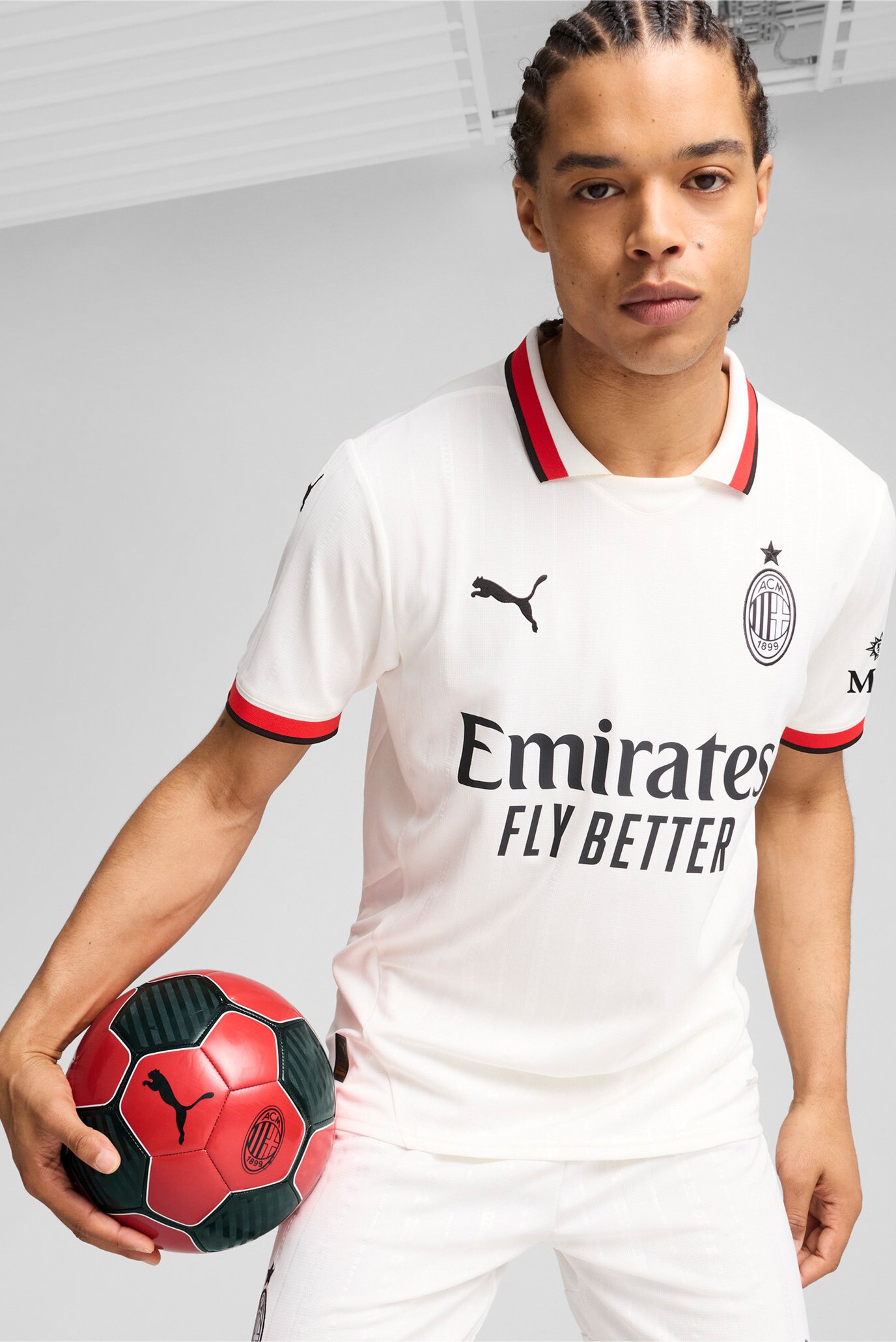 Мужское белое поло AC Milan 24/25 Away Jersey Men 1