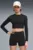 Жіночий чорний лонгслів PUMA SHAPE Long Sleeve Cropped Top Women