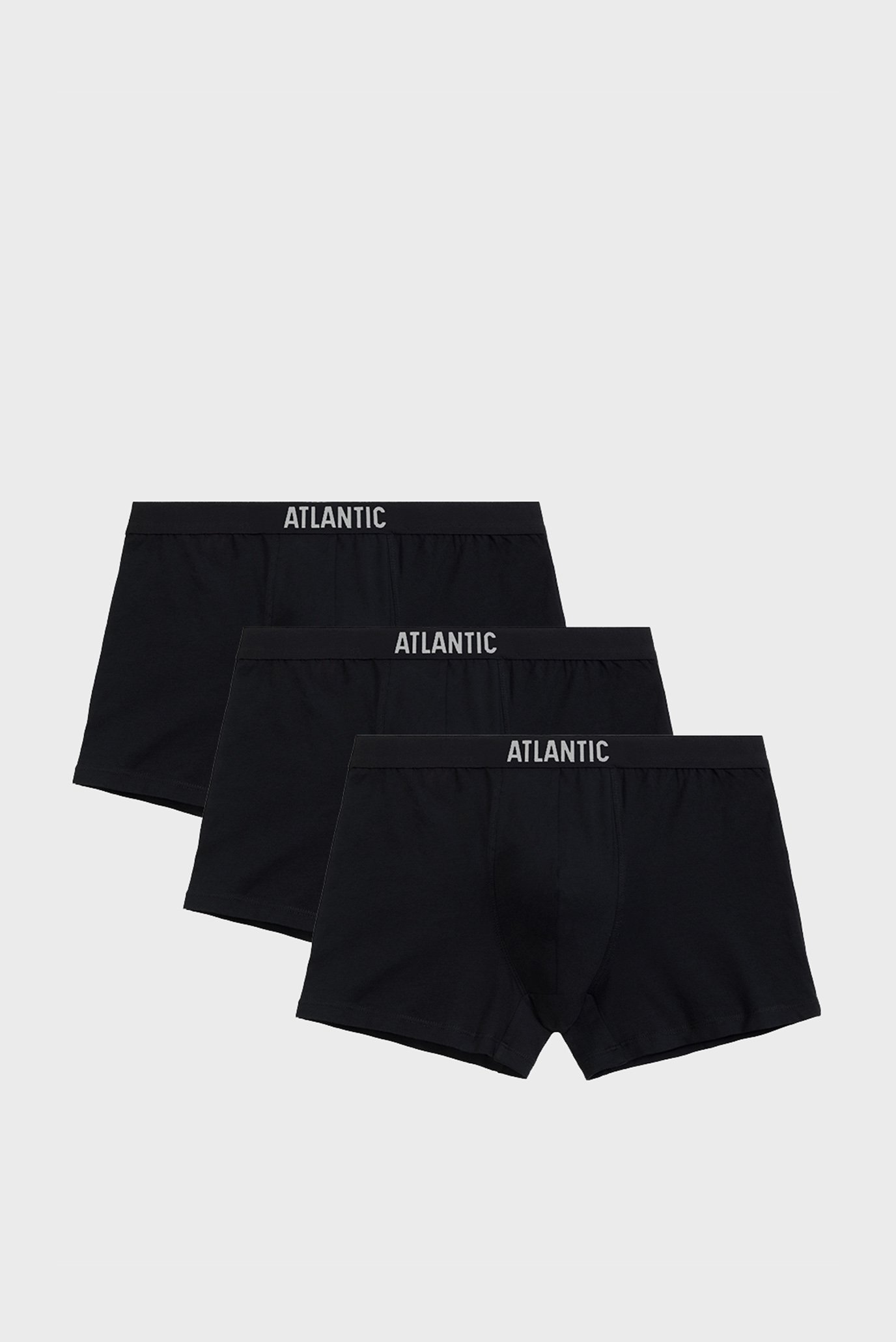 Мужские черные боксеры (3 шт) Черный XXL Atlantic 3MH-011 Мужские черные боксеры (3 шт) Черный XXL Atlantic 3MH-011