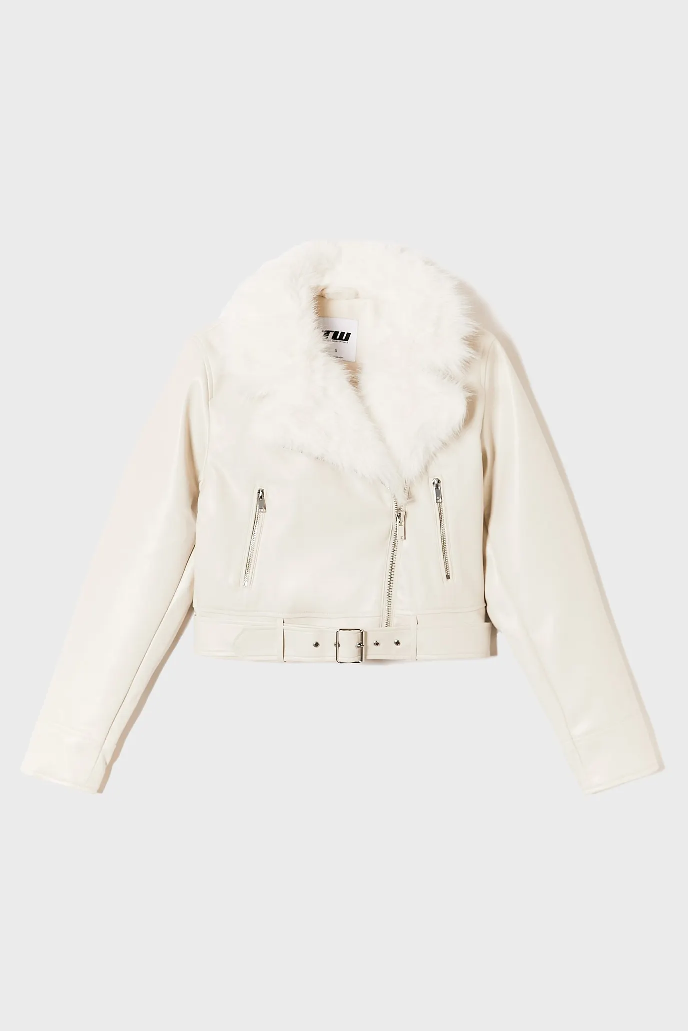 Жіноча біла куртка 5