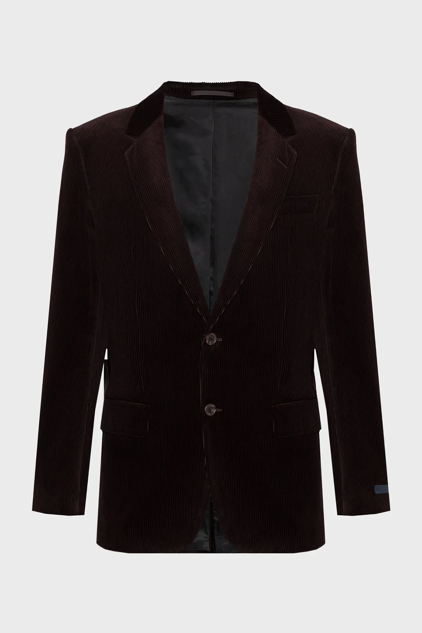 Мужской темно-коричневый вельветовый пиджак BECKHAM x BOSS 5