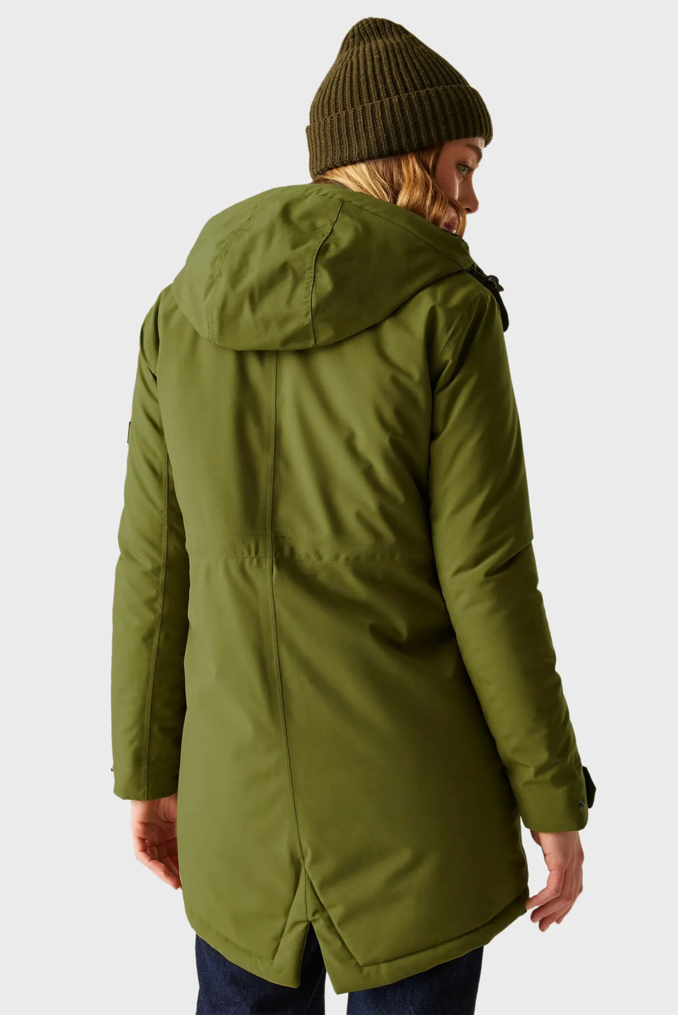 Жіноча зелена парка 3