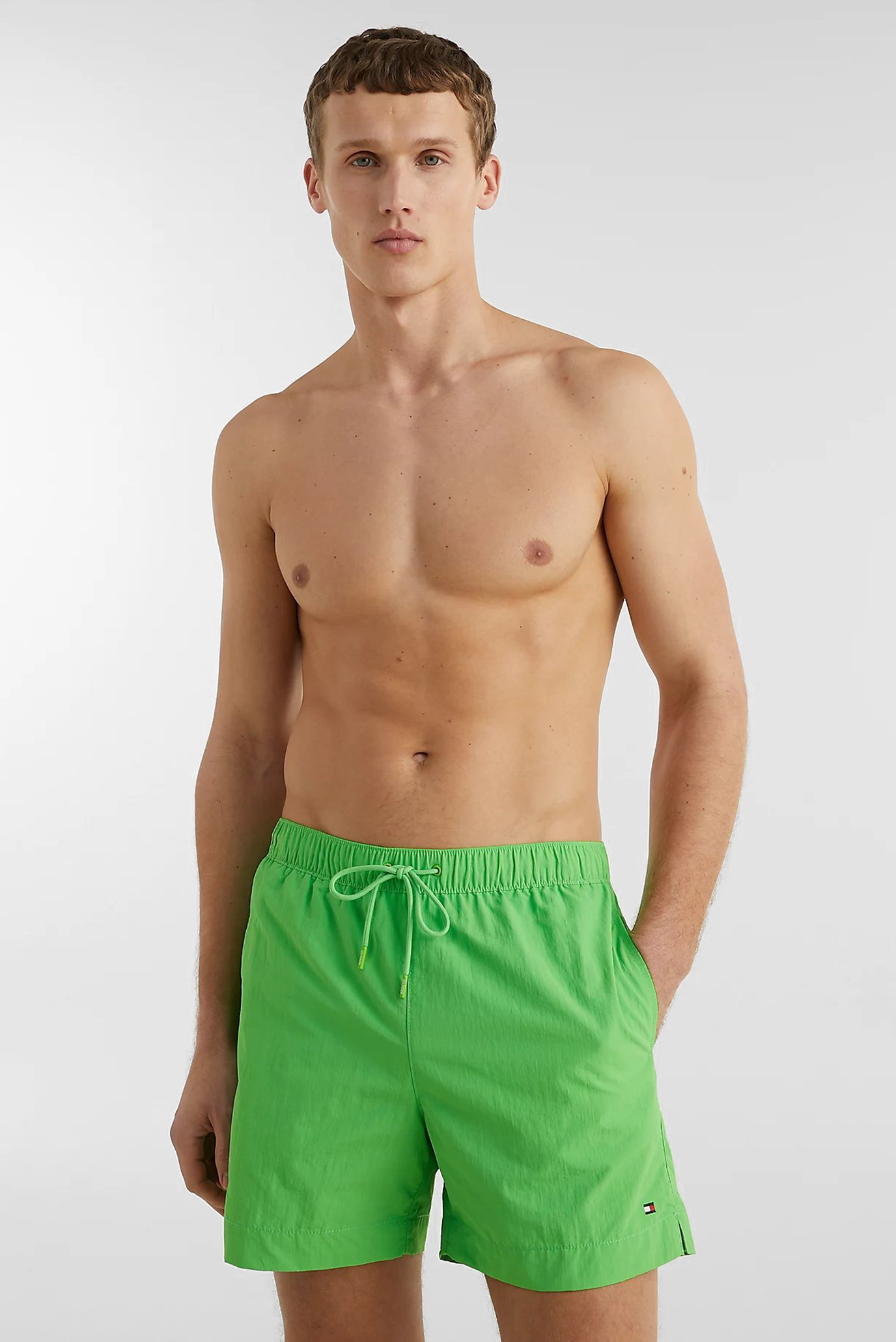 Чоловічі зелені плавальні шорти плавальні MEDIUM DRAWSTRING 1