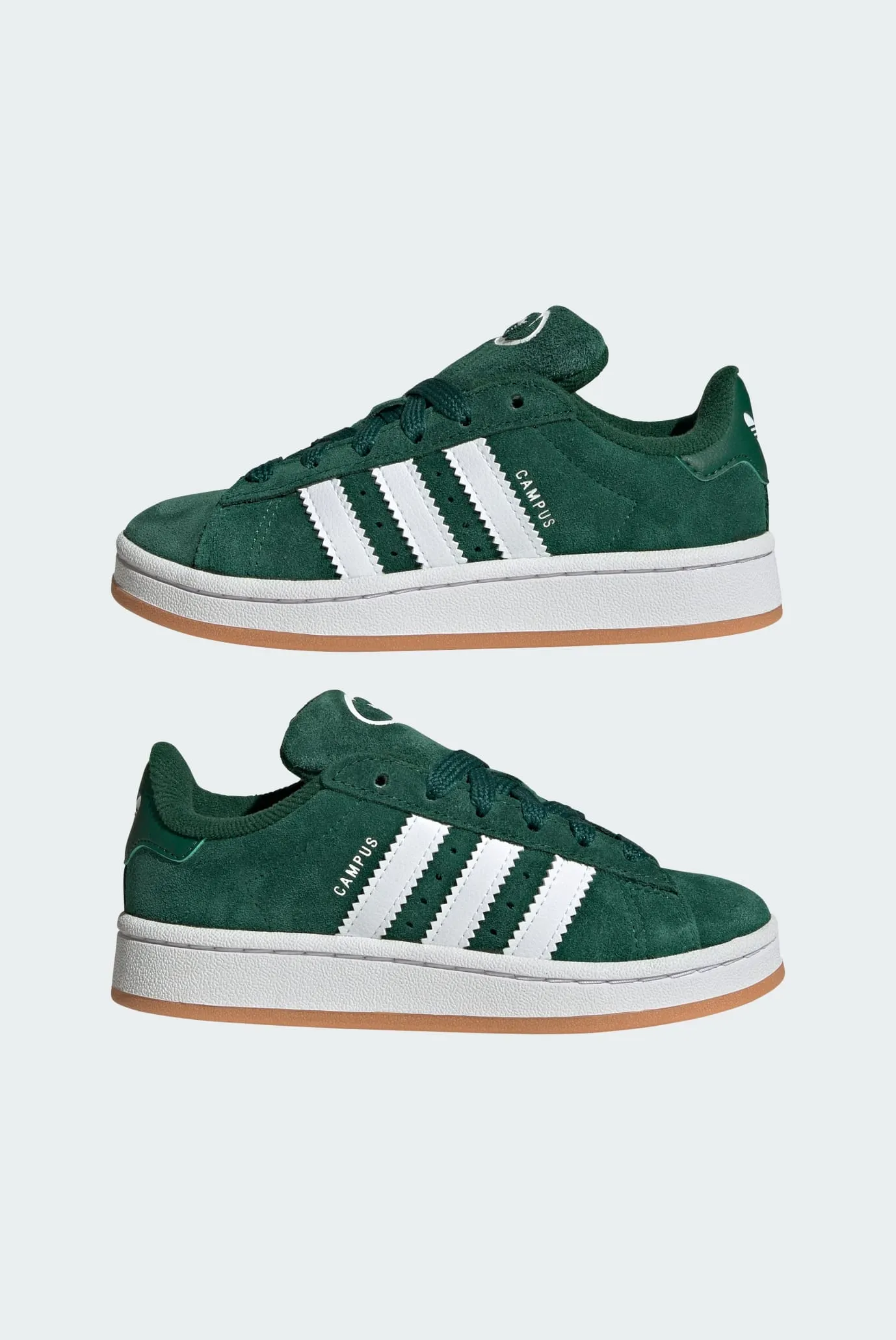 Детские зеленые замшевые сникерсы Campus 00s 7