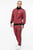 Мужской красный спортивный костюм в клетку (кофта, брюки)