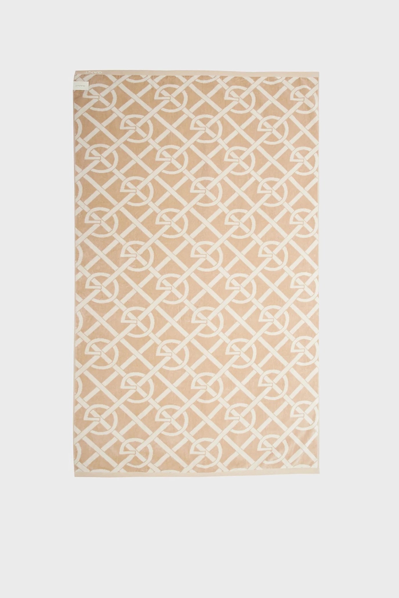 Бежевий рушник з візерунком G-PATTERN BEACH TOWEL 1