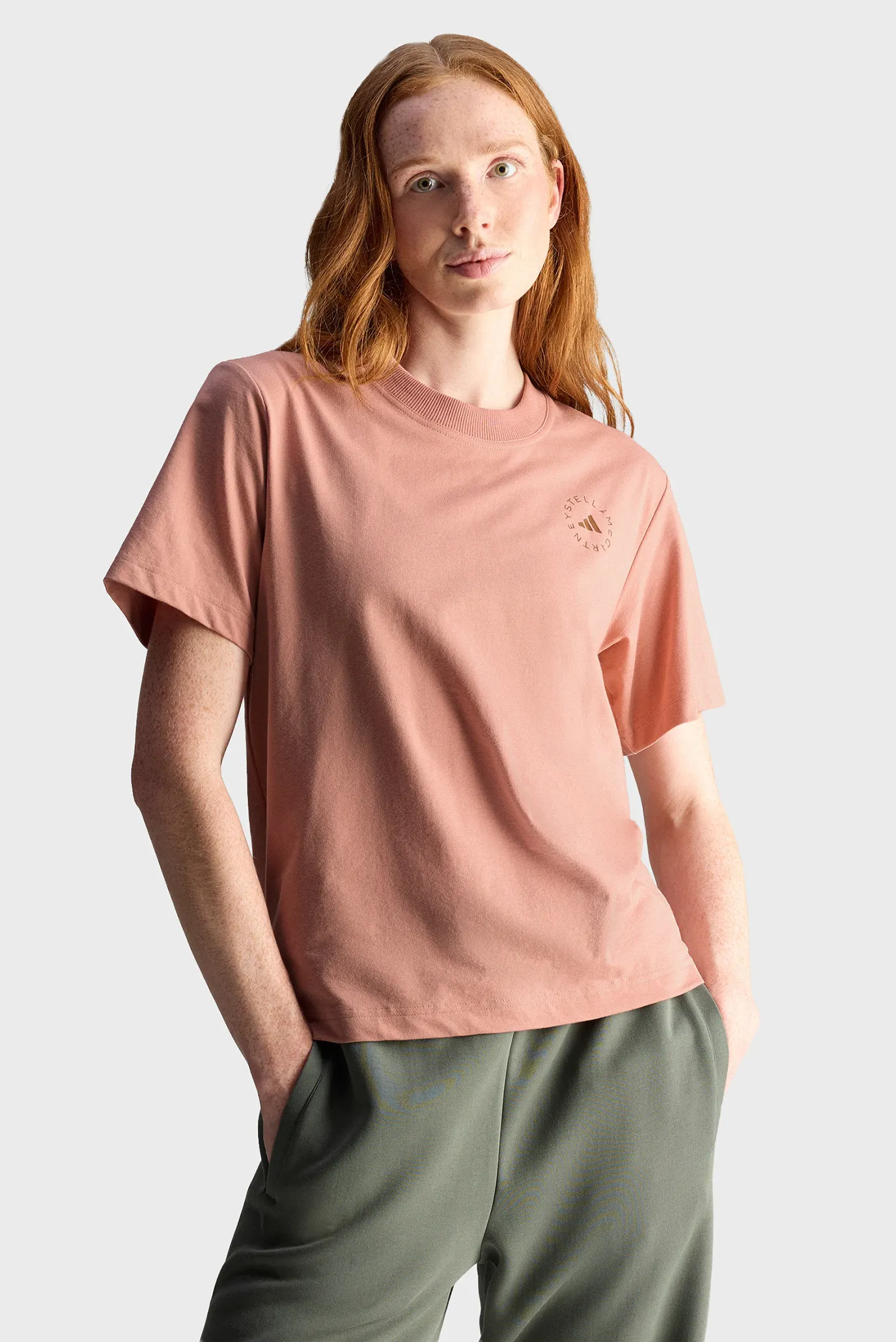 Жіноча рожева футболка adidas by Stella McCartney TrueCasuals Regular Sportswear 1