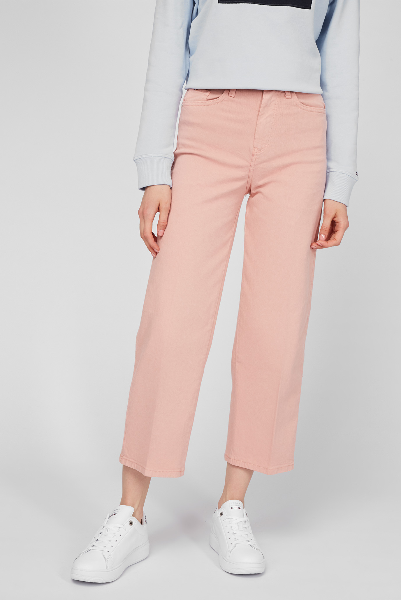 Жіночі рожеві джинси 1