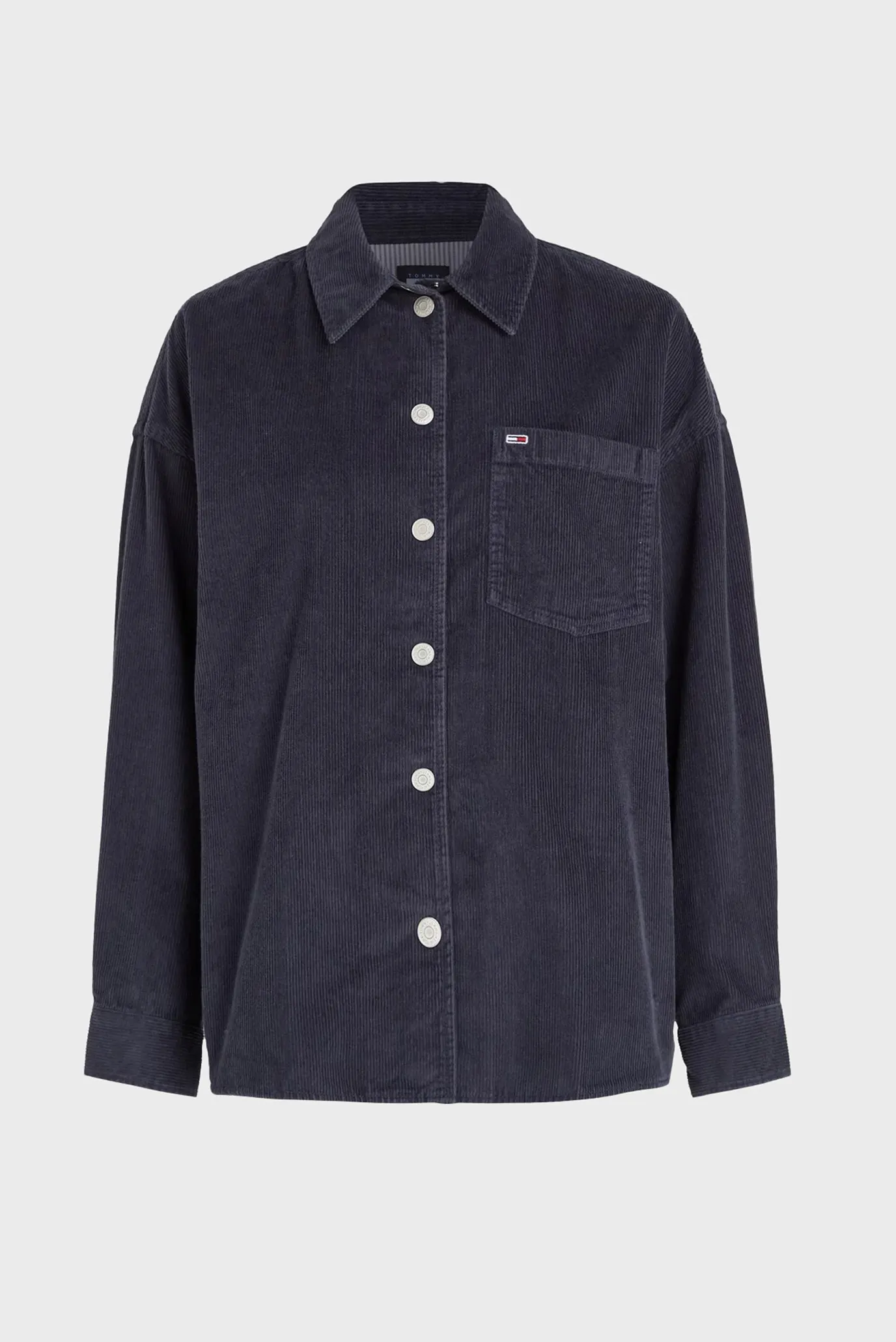 Женская темно-синяя вельветовая рубашка TJW WASHED CORD OVER EXT 4
