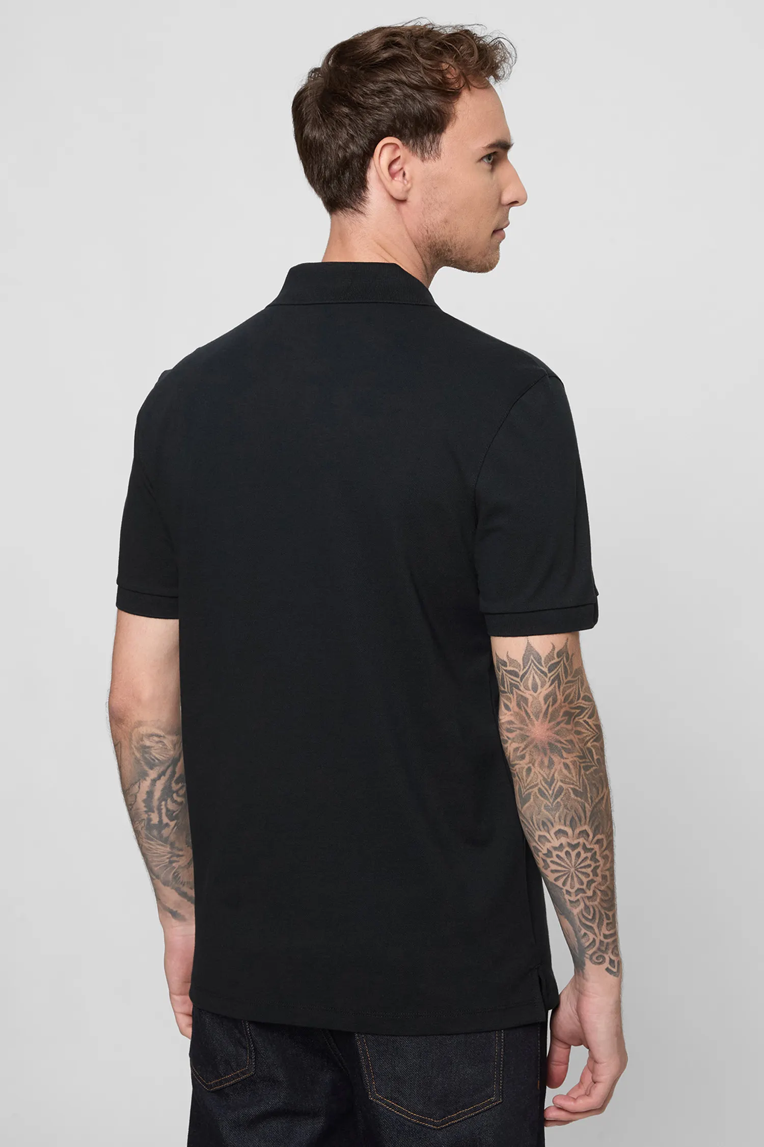 Чоловіче темно-синє поло 3