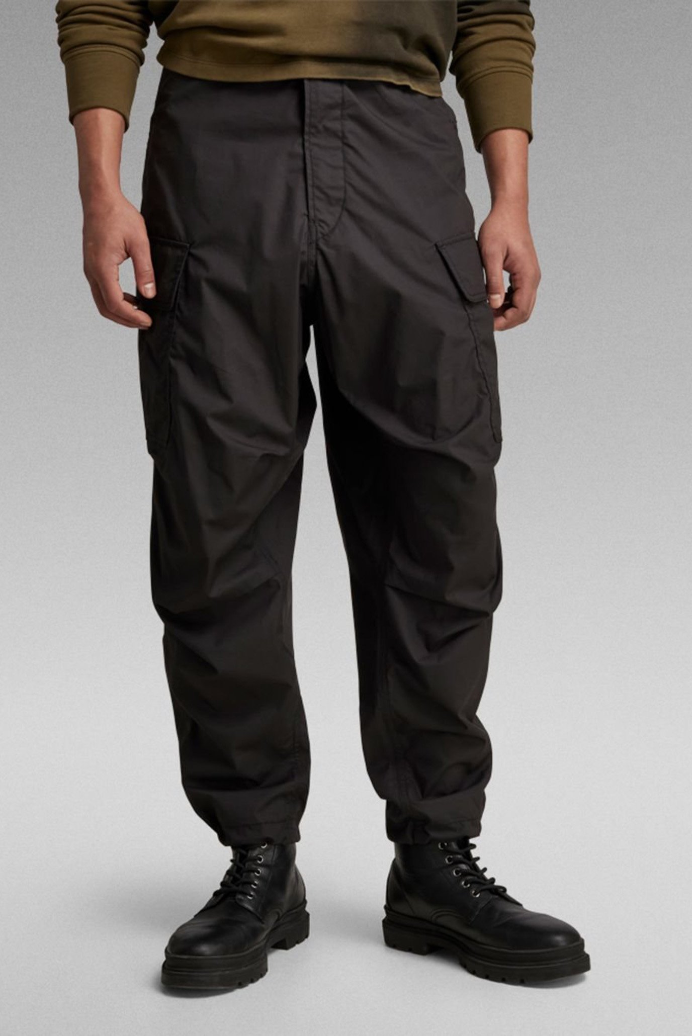 Чоловічі чорні карго Balloon Cargo Relaxed Tapered 1