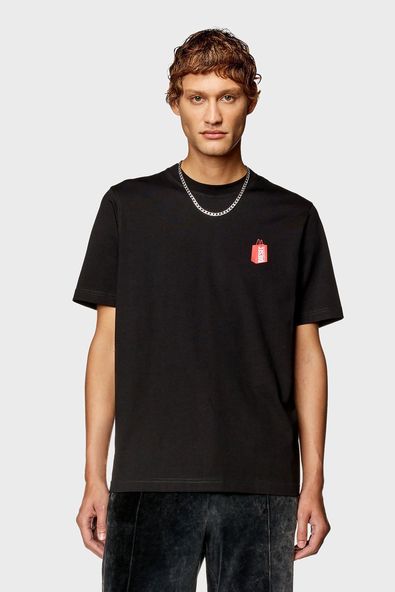 Мужская черная футболка T-JUST-N18 MAGLIETTA 1