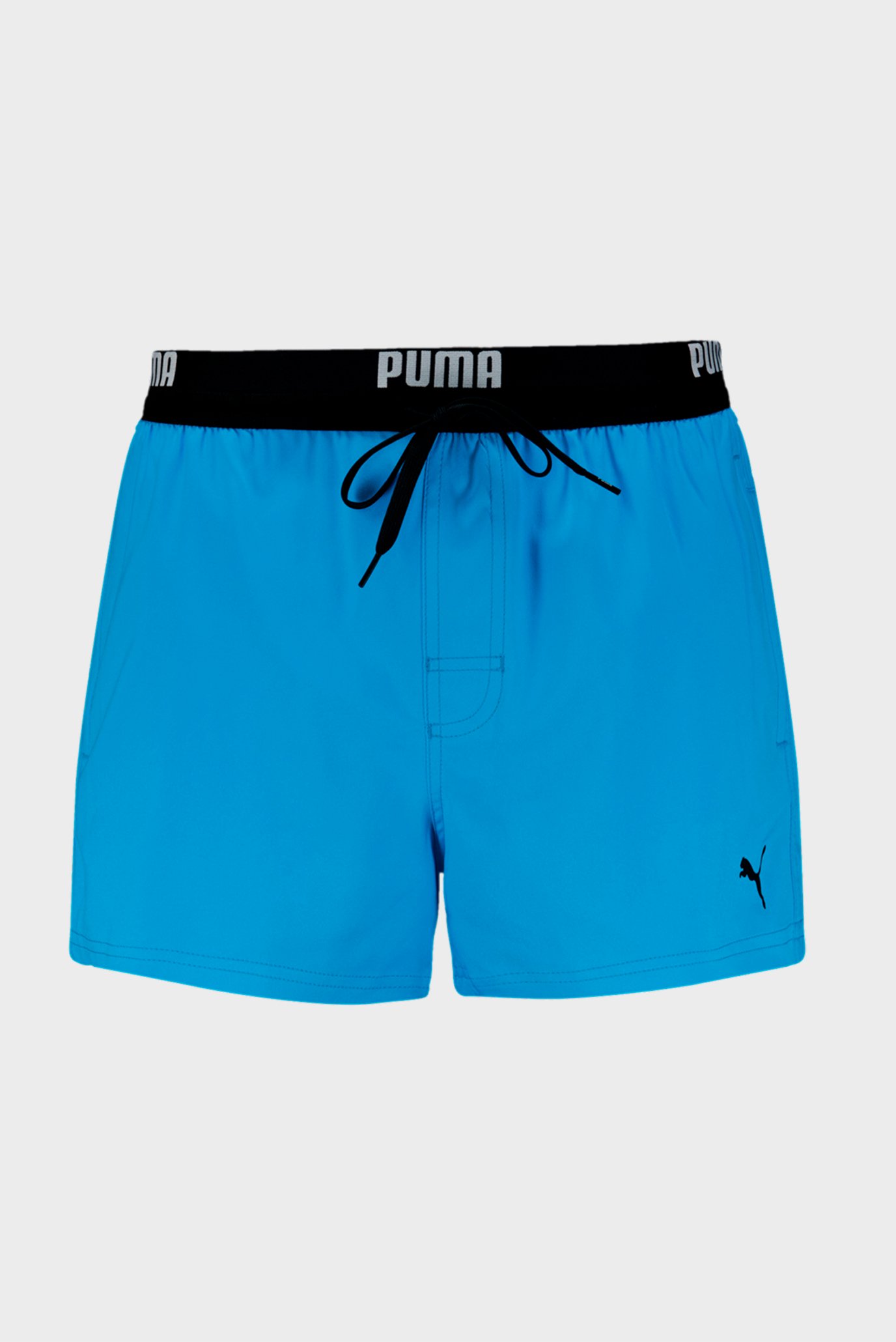 Мужские голубые плавательные шорты PUMA Swim Men Logo Short Length Swim Shorts 1