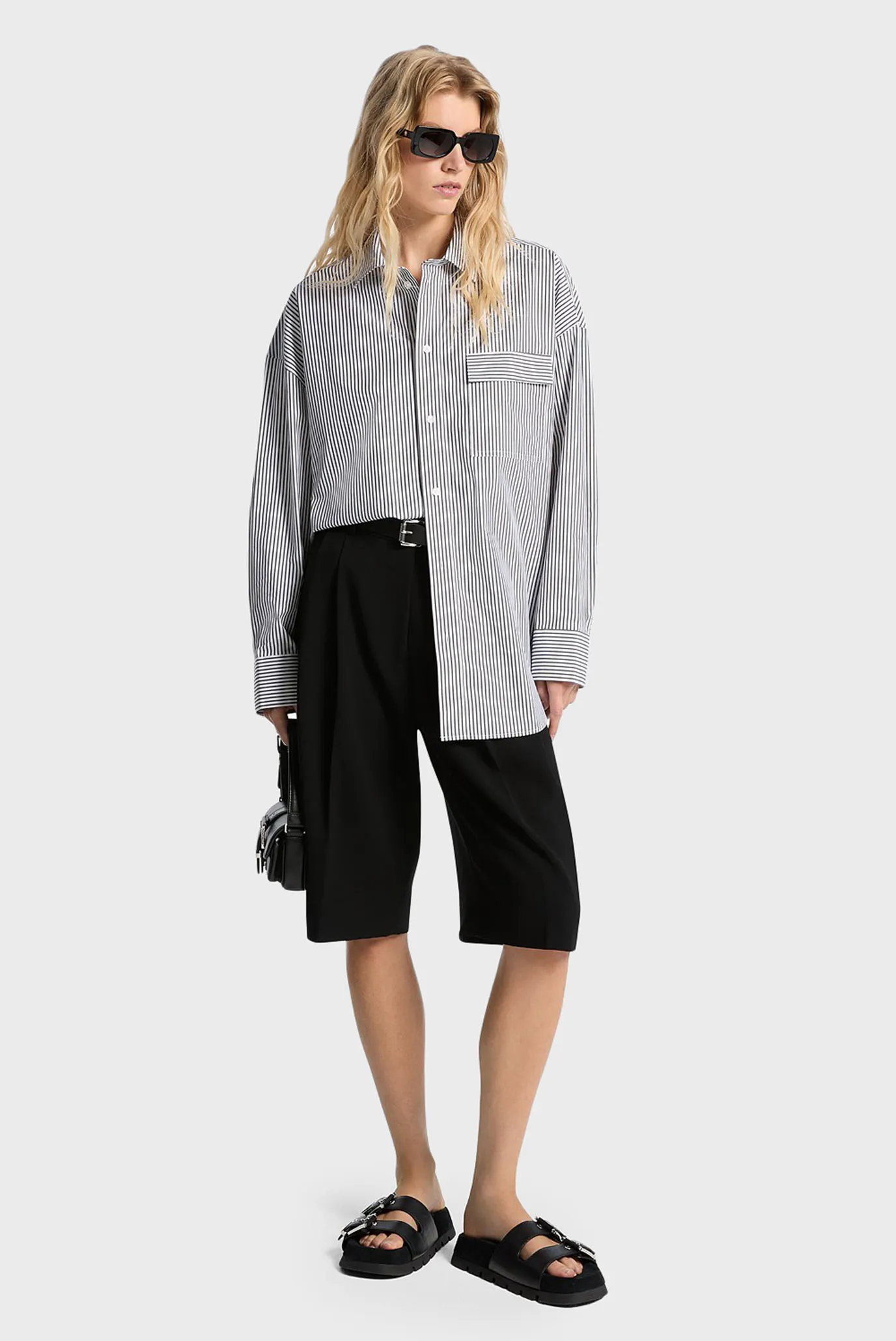 Рубашка в полоску STRIPE POPLIN (унисекс) 2