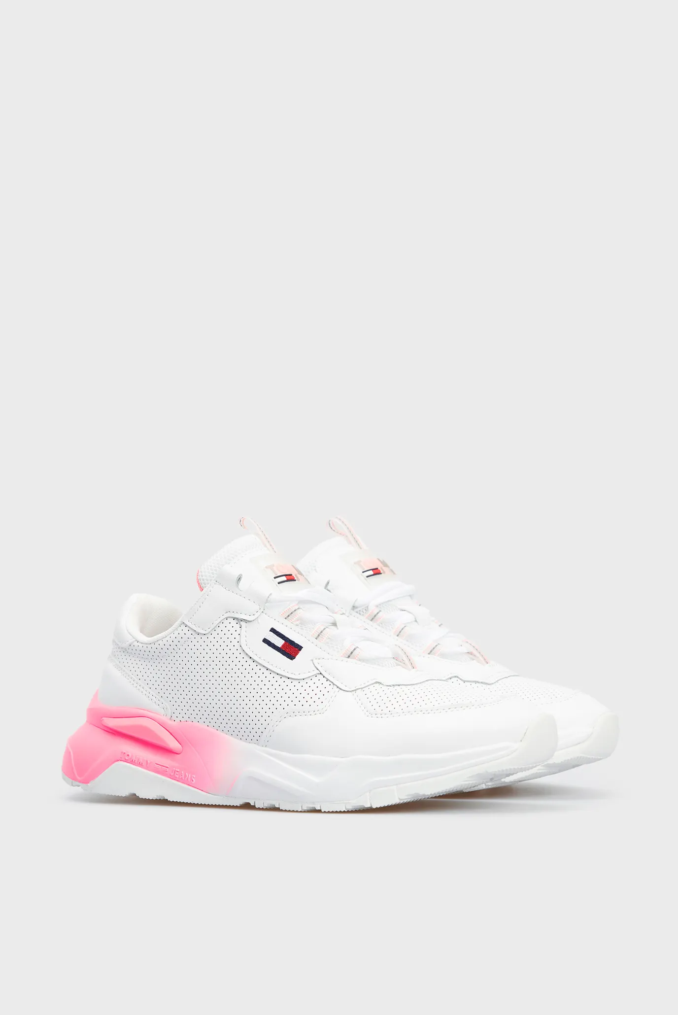 Женские белые кожаные кроссовки CHUNKY TECH GRADIENT Tommy Jeans EN0EN01293  — MD-Fashion
