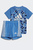 Детский голубой комплект одежды (футболка, шорты) Dino Camo Allover Print