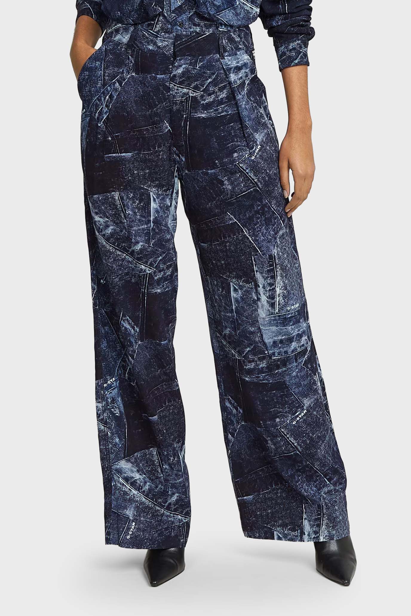 Женские темно-синие брюки с узором Fluid Синий 27-32 G-Star RAW D26435,D924 Женские темно-синие брюки с узором Fluid Синий 27-32 G-Star RAW D26435,D924