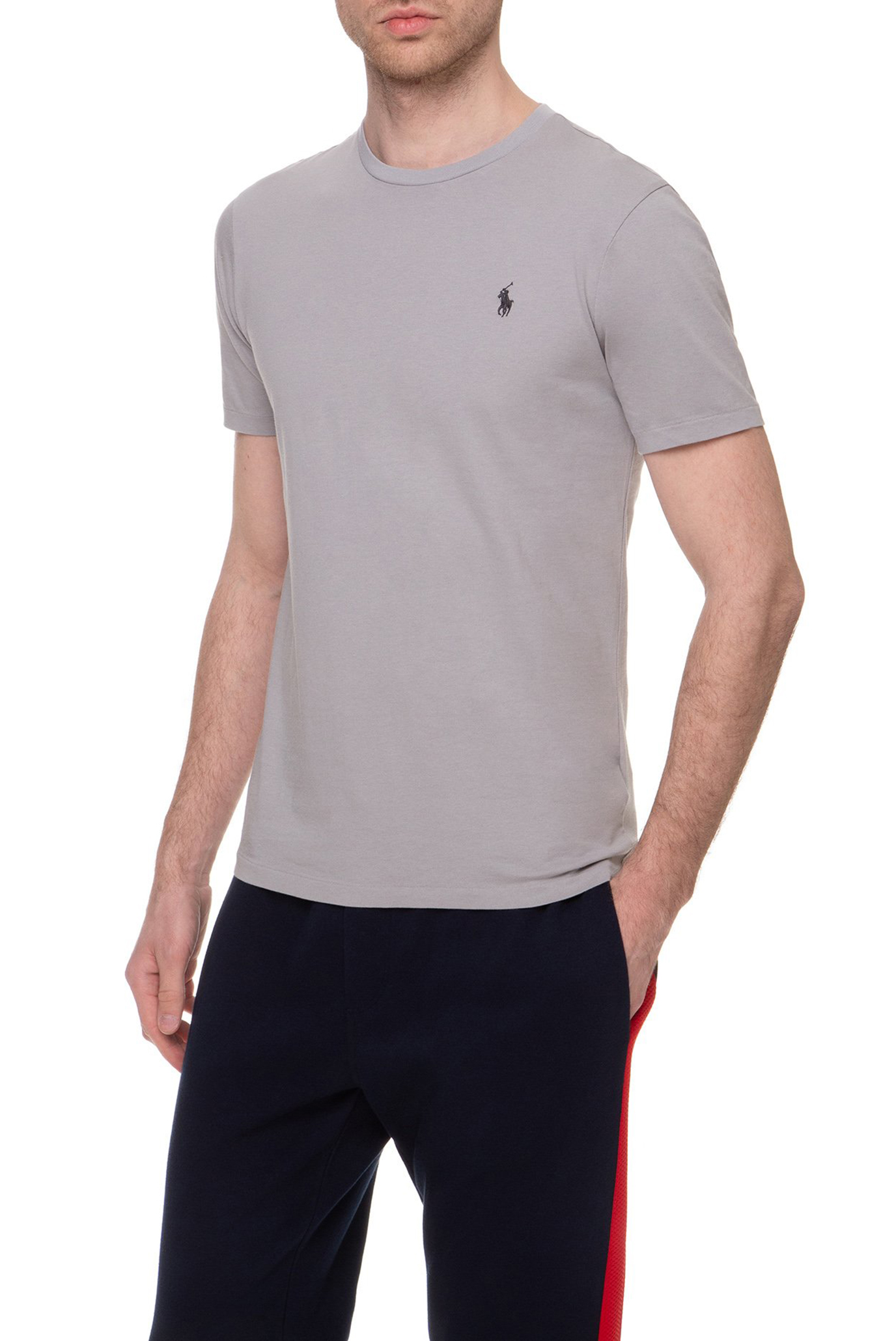 Мужская серая футболка Custom Slim Fit 1